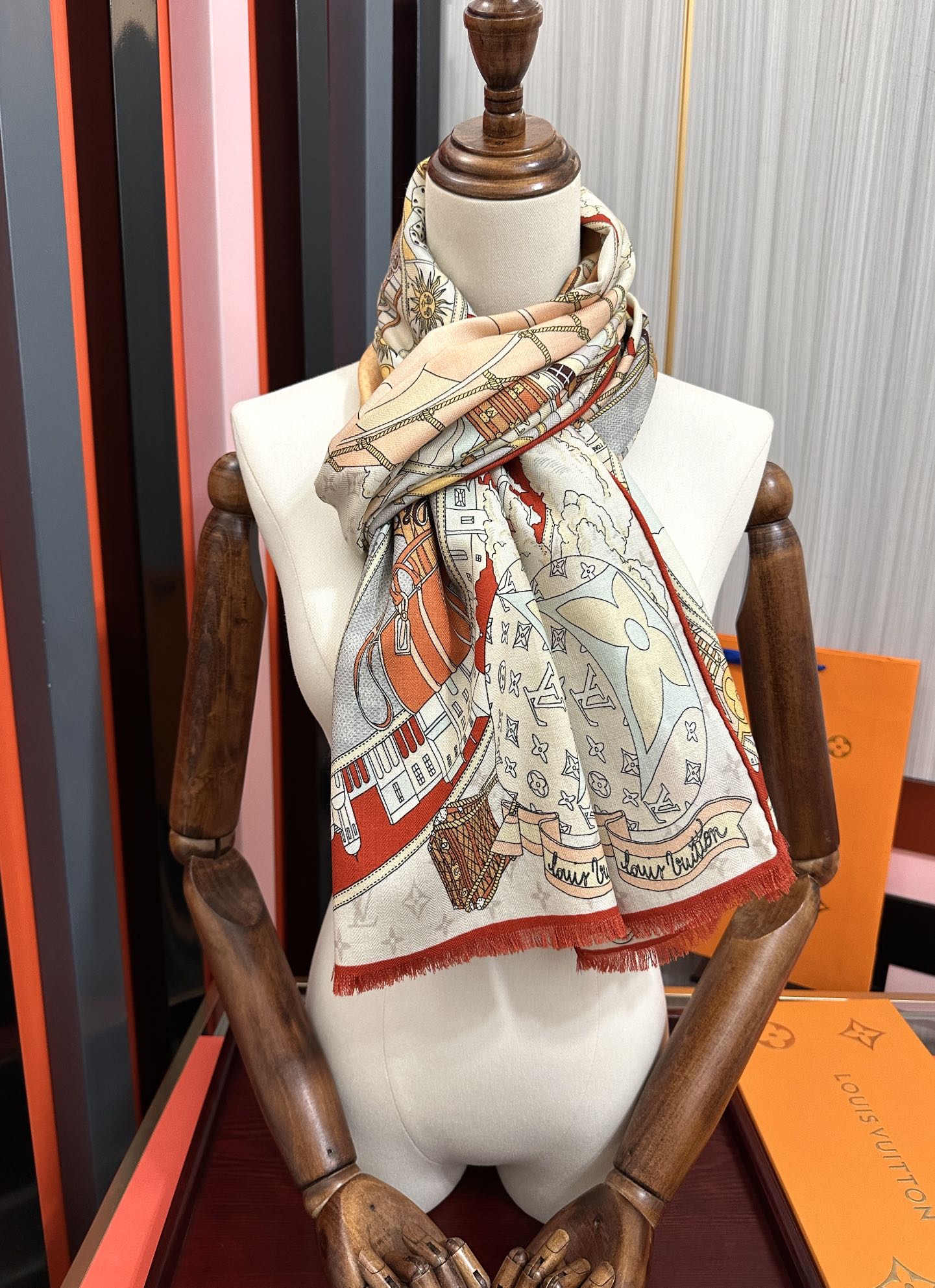 🔥 新款LV🔥高品质 【双面同色】女生必备款[得意]随便怎么围都好看[色]大气时尚 太美了[吃瓜]下手一