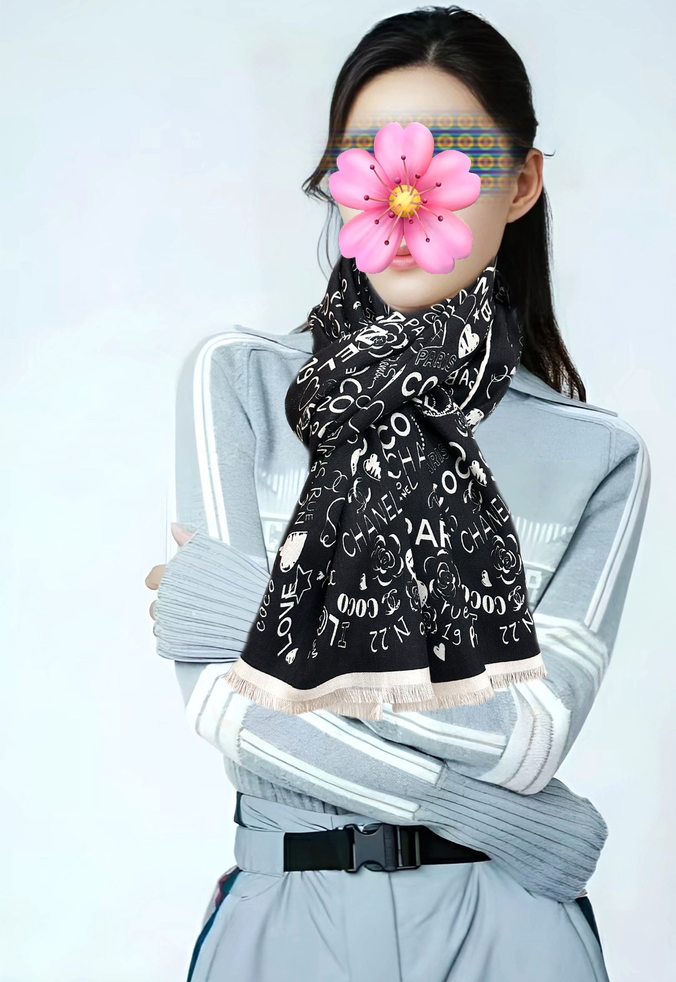 🔥新款 小香 双面同色 2025【coco涂鸦系列】太美了[吃瓜]下手一定要快[嘴唇]四季都可以用[勾引