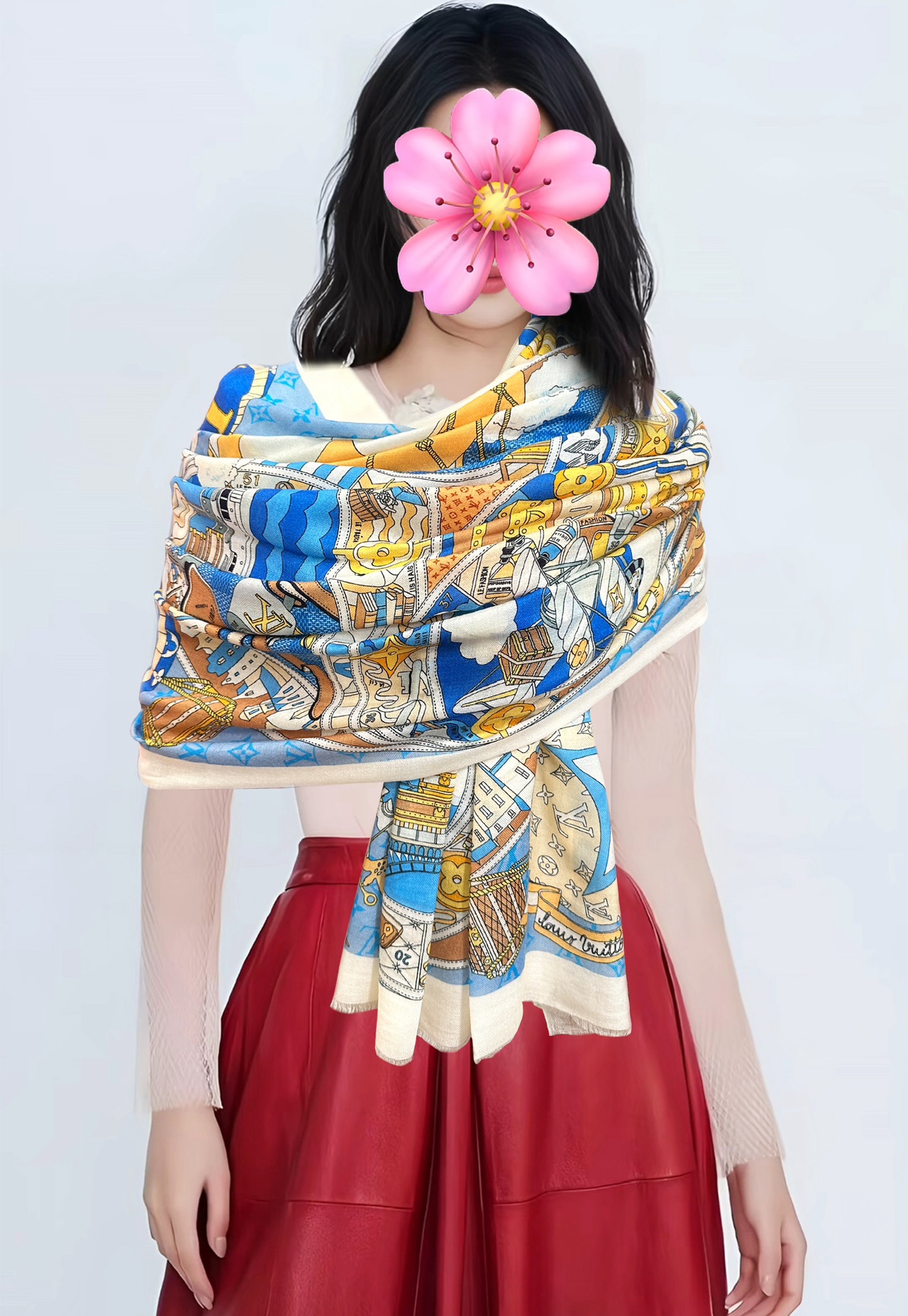 NO:581007,LvZG's latest model is highly recommended [Love] The top-end high-end design is so beautiful [Beer] I really like [Ring Velvet Long Scarf] The real thing is really beautiful. The shawl is equipped with printing. No matter whether it is designed or spray-painted, the details are very good. It can be seen that the whole scarf gives people an aura and is very delicate at the same time. High-end VIP recommendation is definitely worth buying. Size 100x200cm, material cashmere high version scarf, high version scarf, louis vuitton, ring, shawls19860909LvZG最新款 重磅推荐[爱心]顶级高端设计太美了[啤酒]真心赞【戒指绒长巾】实物真心美 披肩配以印花无论设计喷绘都是非常到位细节都可见整个围巾给人气场的同时又非常精致高端VIP推荐绝对值得入手尺寸100x200cm,材质羊绒高版本围巾,高版本围巾,louis vuitton,ring,shawls,scarf