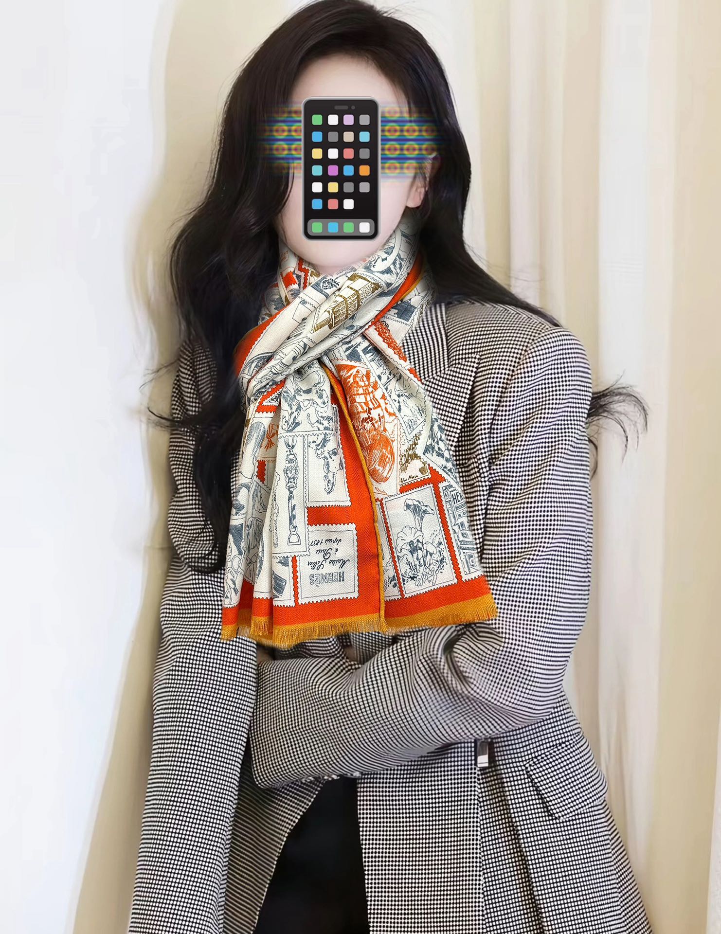 NO:574337,The new Hermès [Double-sided same color Fubao stamp collector] is so beautiful [Eat melon] Be sure to get started quickly [Lip] Can be used in all seasons [Seduce] It is so beautiful that it is very non-upper body. The quality is perfect. The whole scarf gives people an aura and is very delicate and beautiful at the same time. It is definitely worth buying. Once you get the real thing, you will be glad that you are a woman. Size 65x, material cashmere, 3-color high version scarf, high version scarf, hermes19860909新款爱马仕【双面同色 福宝邮集者】太美了[吃瓜]下手一定要快[嘴唇]四季都可以用[勾引]真心美的让人非常非上身效果简直美翻了 品质非常完美整个围巾给人气场的同时又非常精致秀丽绝对值得入手的新款实物一拿到就会庆幸自己是女人的绝美好货 尺寸65x,材质羊绒,3色高版本围巾,高版本围巾,hermes,scarf