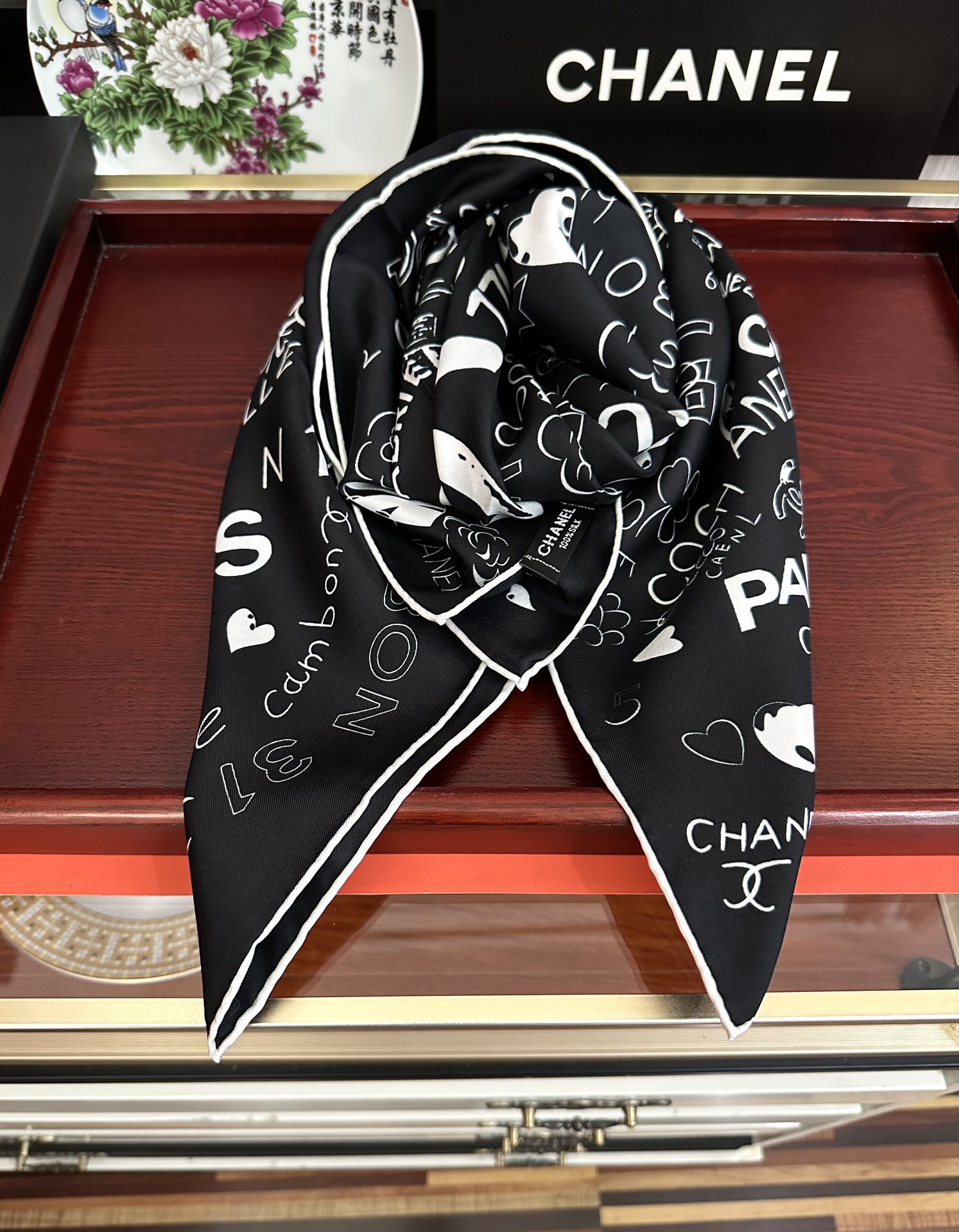 🔥香奈儿【18mm双面同色】浪漫爱情重磅推荐[色]真的超级爱的款式❤️Love,真情永在[得意]一条印有