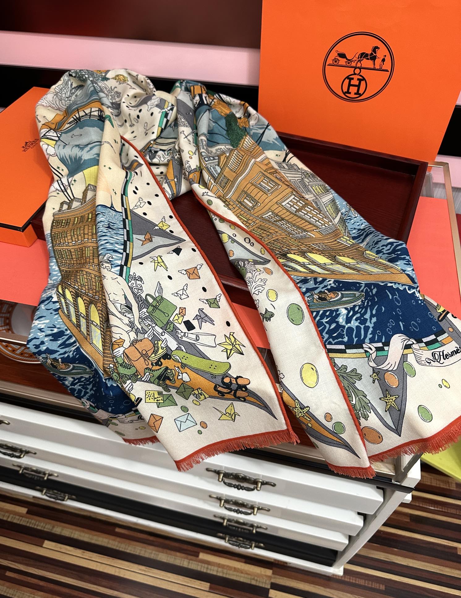 🔥 新款爱马仕🔥双面同色【一帆风顺】太美了[吃瓜]下手一定要快[嘴唇]四季都可以用[勾引]真心美的让人非