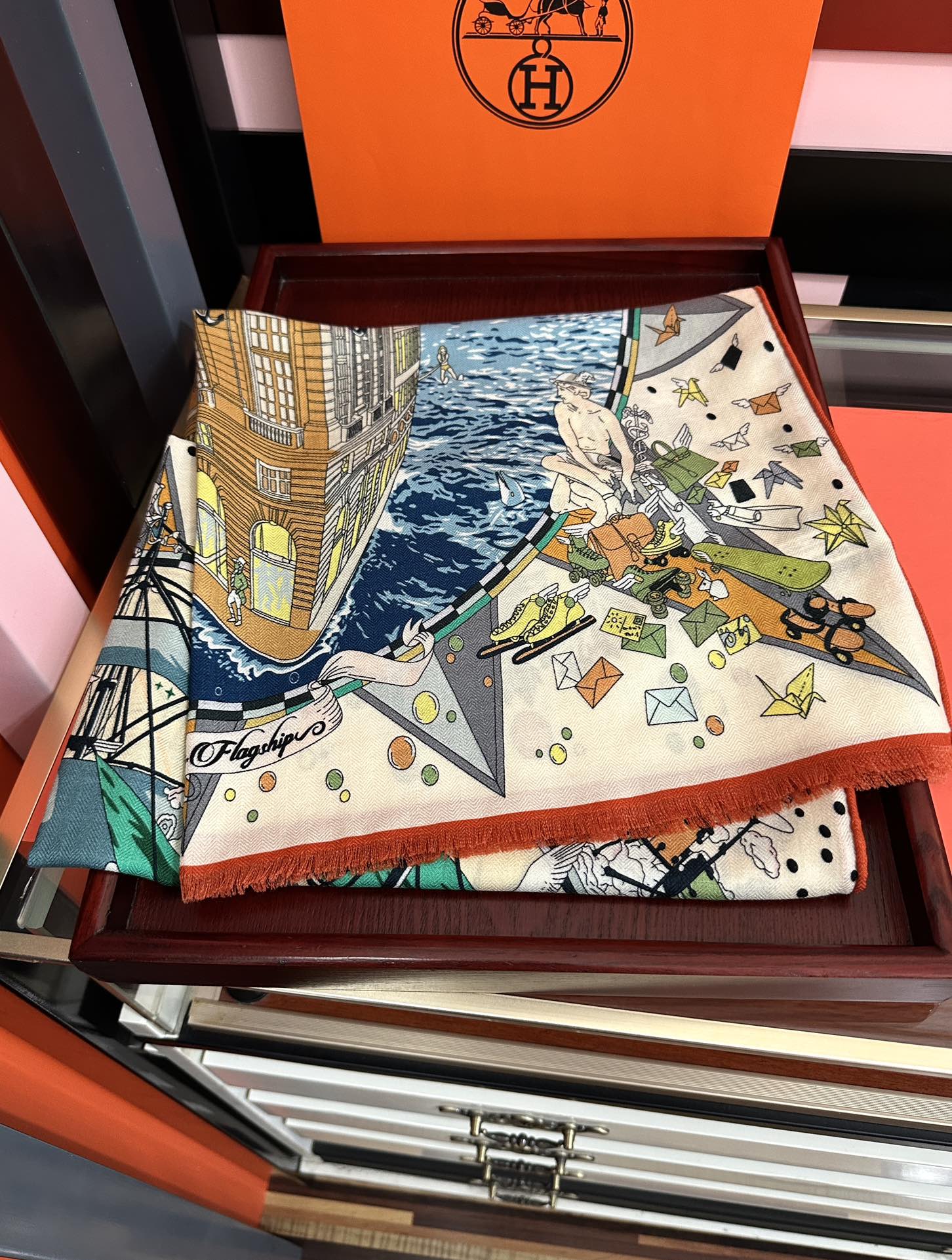 🔥 新款爱马仕🔥双面同色【一帆风顺】太美了[吃瓜]下手一定要快[嘴唇]四季都可以用[勾引]真心美的让人非