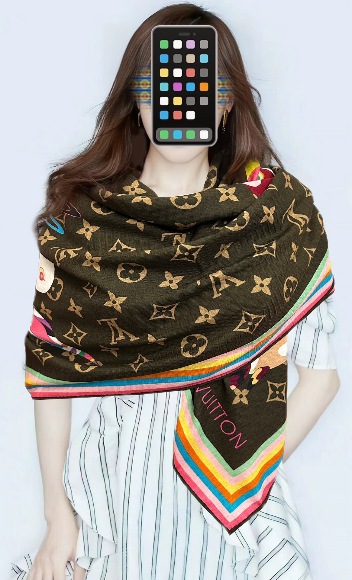 新款❤️LV 太美了ZG同步 【双面同色】今年最流行的花型 经典优雅[礼物]~气质到骨子里[色]新一季的