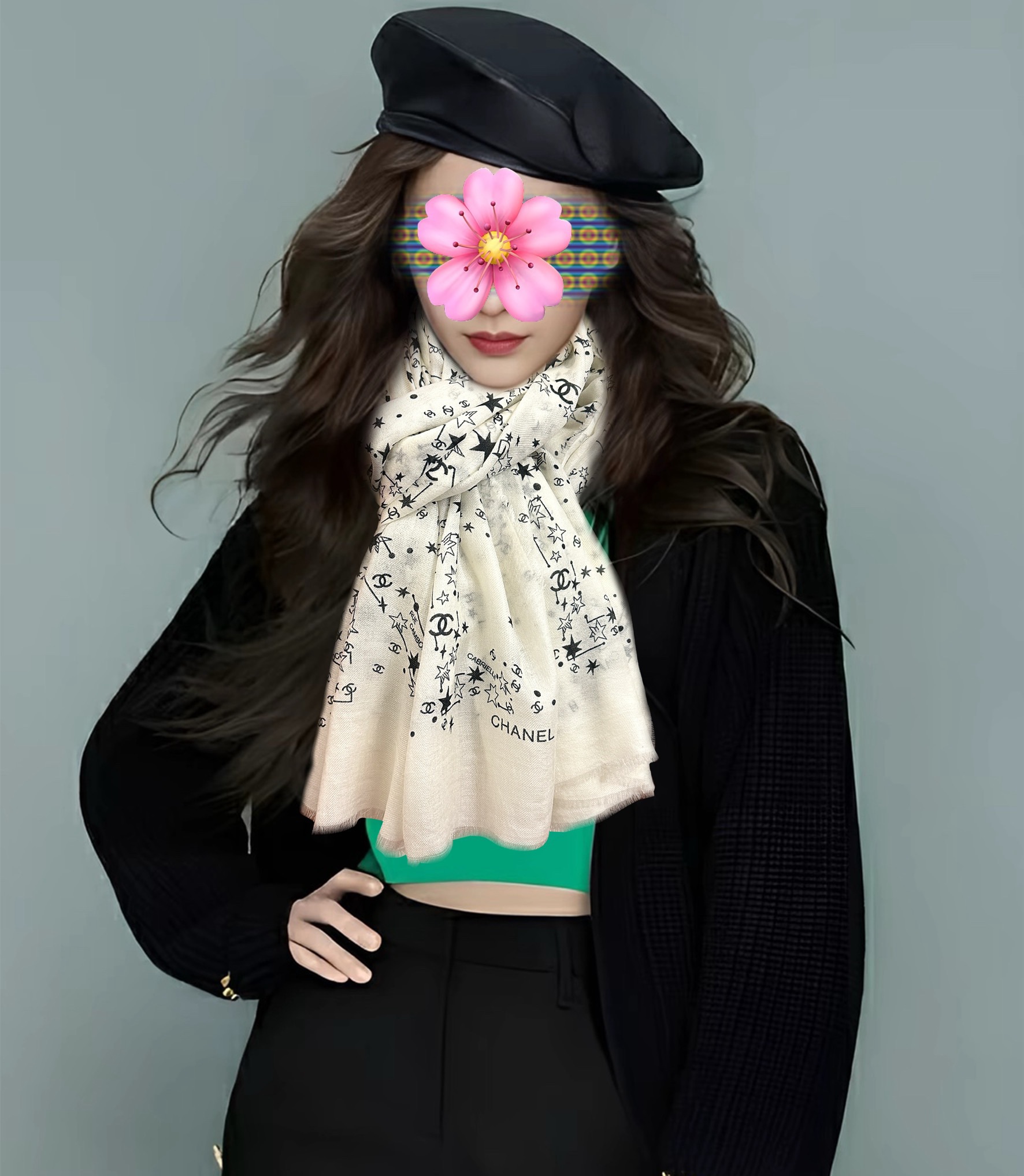 NO:603531,Chanel is so beautiful [lips] GW sync. The latest must-have model. The top design is so beautiful. I really like the real thing. The shawl is decorated with printing. No matter whether it is designed or printed, the details are very good. It can be seen that the whole scarf gives people aura and is very delicate at the same time. High-end VIP recommendation is definitely worth buying. Size 100x material cashmere, 2-color high version scarf, high version scarf, chanel, shawls19860909香奈儿太美了[嘴唇]GW同步 最新款必备款 顶级设计太美了,真心赞实物真心美 披肩配以印花无论设计喷绘都是非常到位细节都可见整个围巾给人气场的同时又非常精致高端VIP推荐绝对值得入手尺寸100x材质羊绒,2色高版本围巾,高版本围巾,chanel,shawls,scarf