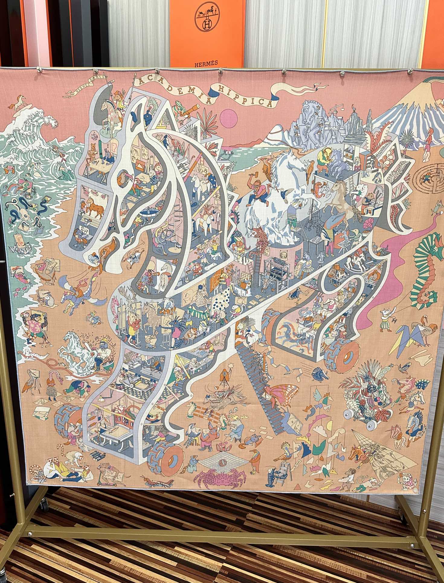 上新 。爱马仕 【马术学院】[嘴唇]今年最新款 140双面同色丝毛披肩这款爱马仕的经典单品展现强大而迷人