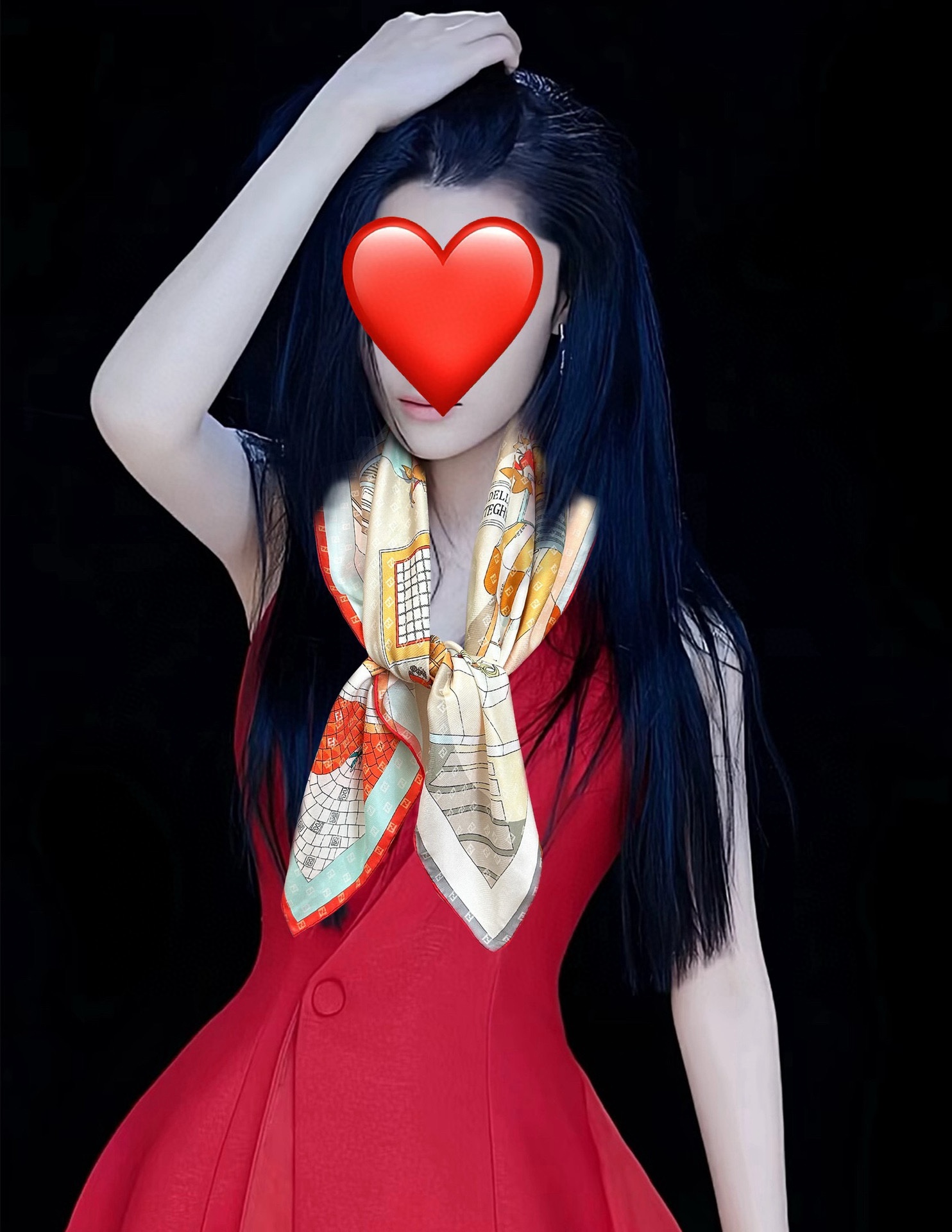 。新款2025Fendi 围巾 采用定制的“Walking around Rome”图案[庆祝]灵感源自