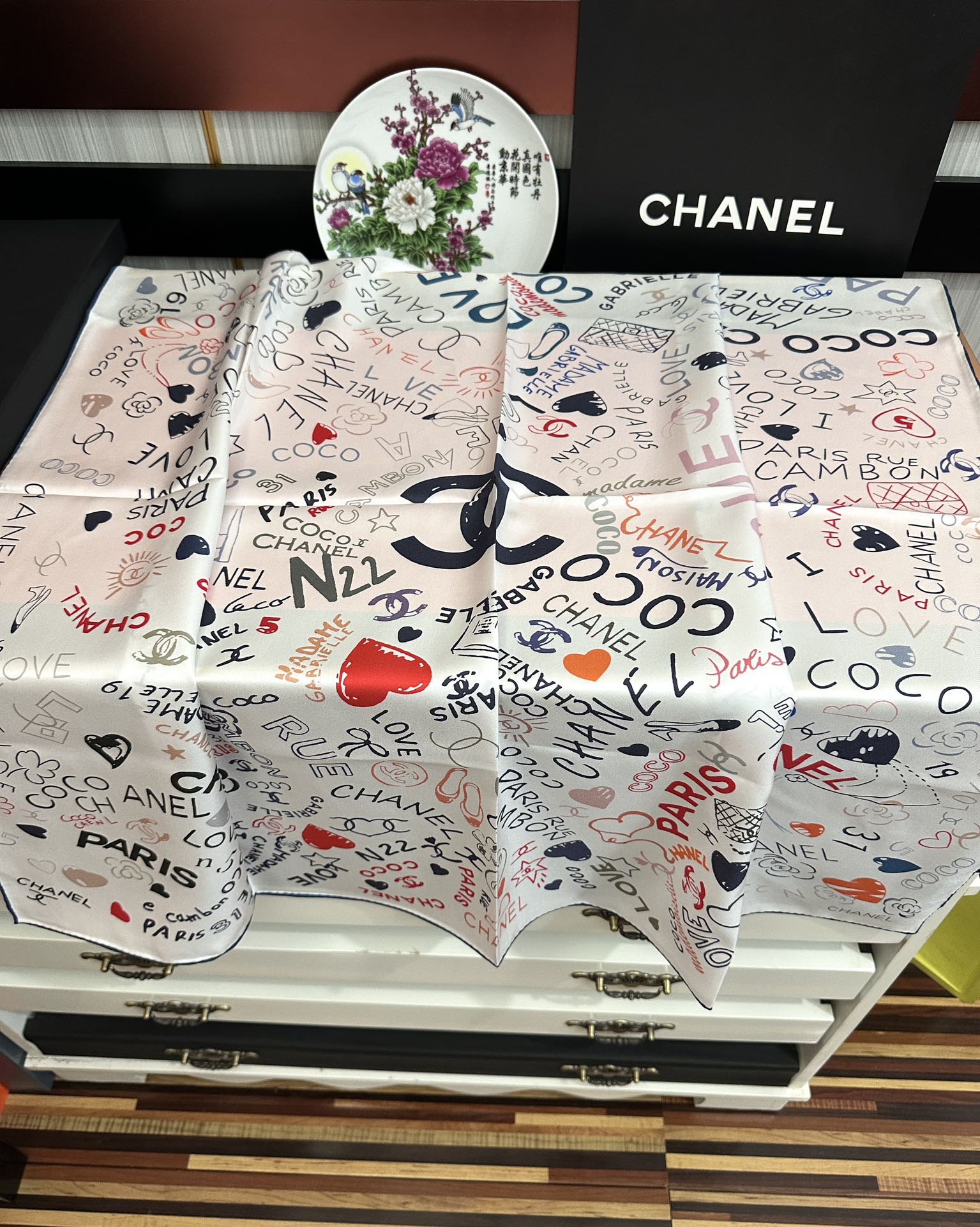 。香奈儿【18mm双面同色】浪漫爱情重磅推荐[色]真的超级爱的款式❤️Love,真情永在[得意]一条印有