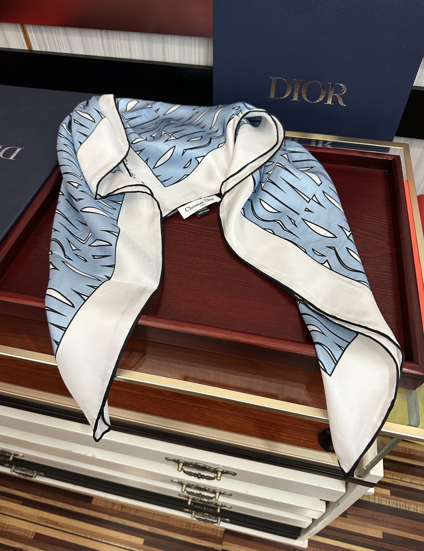 。Dior Chardons 2025新款 图案印花[得意]展示象征着保护[色]韧性和自由的苏格兰[庆祝