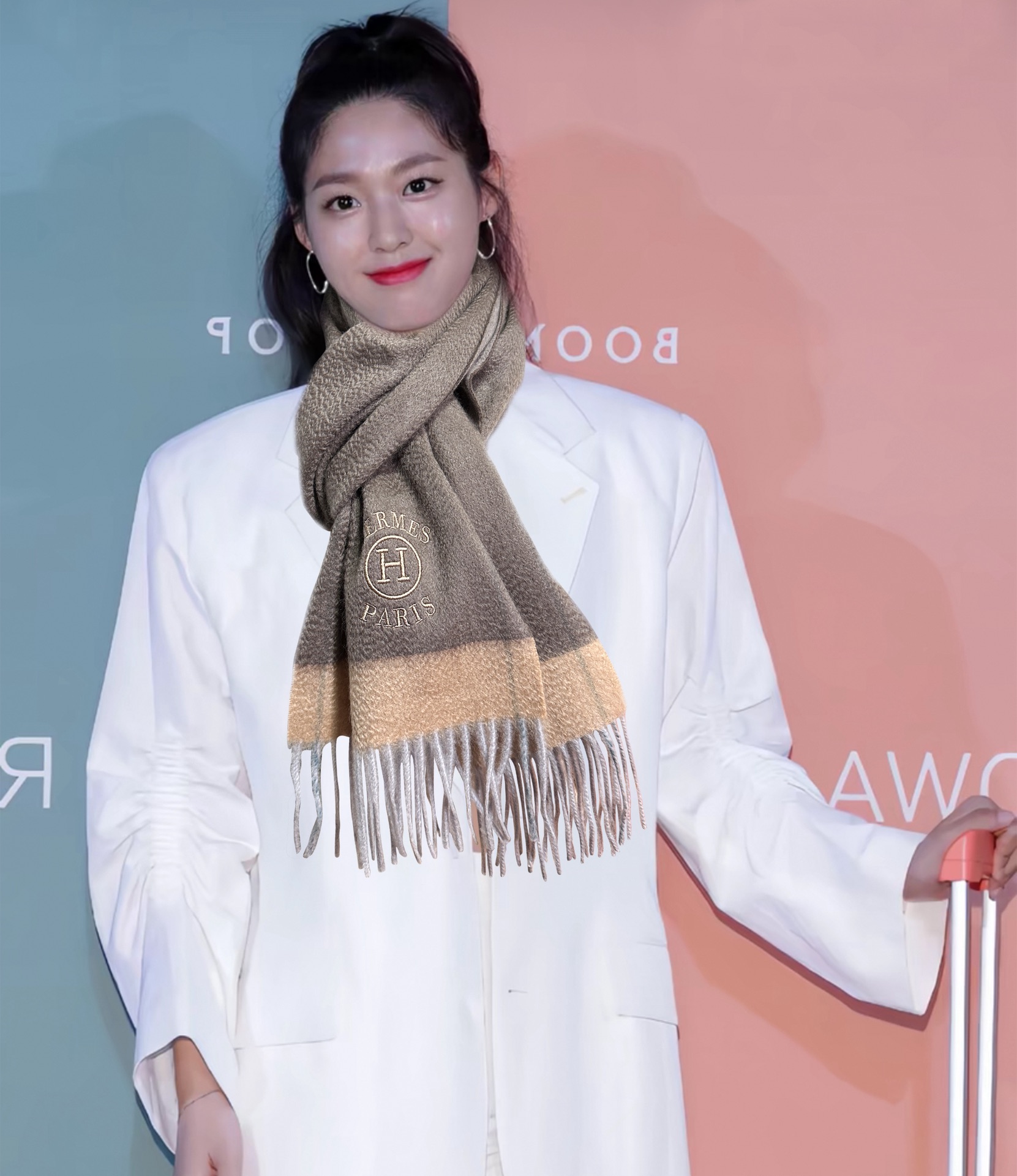 上新。 85%山羊绒 爱马仕[爱心]采用内蒙古山羊绒，2025最新款男女通用情侣款👫重磅推荐💥 经典的格