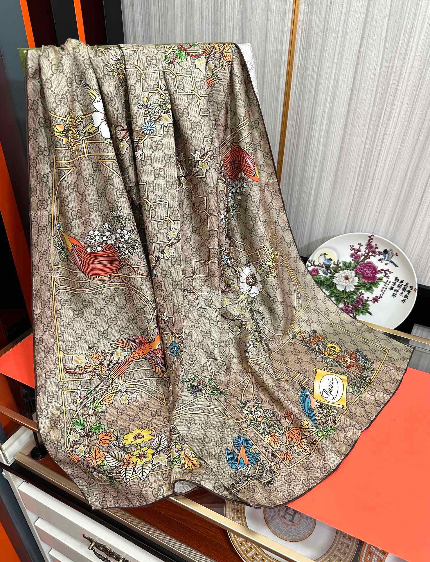 。双面同色高品质 G家2025 新款【动物花卉图案】买到都说好👍下手一定要快高端 大爱❤️女人尤物 货极