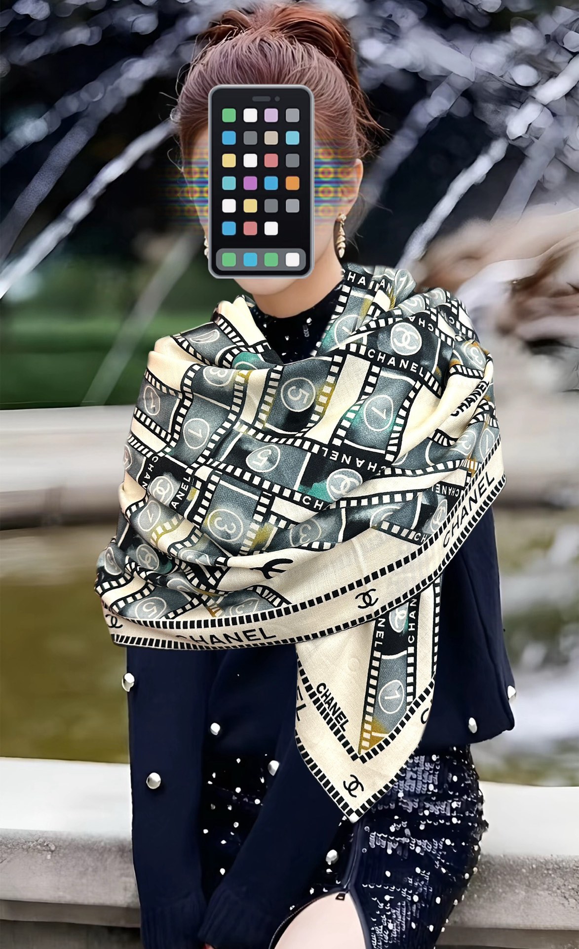 上新❤️香奈儿 ZG同步 太美了 【双面同色】香奶奶永远设计优雅风格[礼物]~气质到骨子里[色]香奶奶新