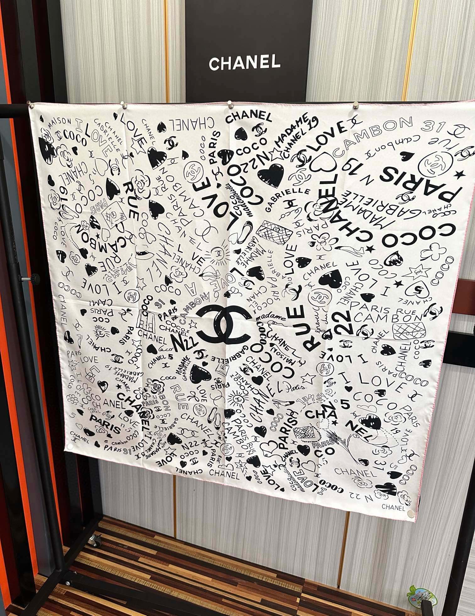 。香奈儿【18mm双面同色】浪漫爱情重磅推荐[色]真的超级爱的款式❤️Love,真情永在[得意]一条印有