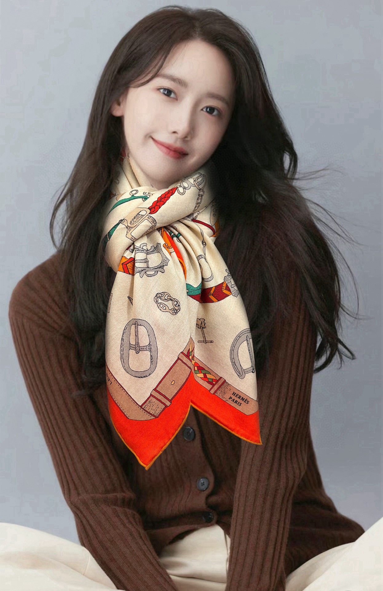 新款❤️ 爱马士2025【双面同色】ZG同步最新款 买了都说好看顶级工艺超值[嘴唇]专柜爆款🎁🎁羊绒方巾