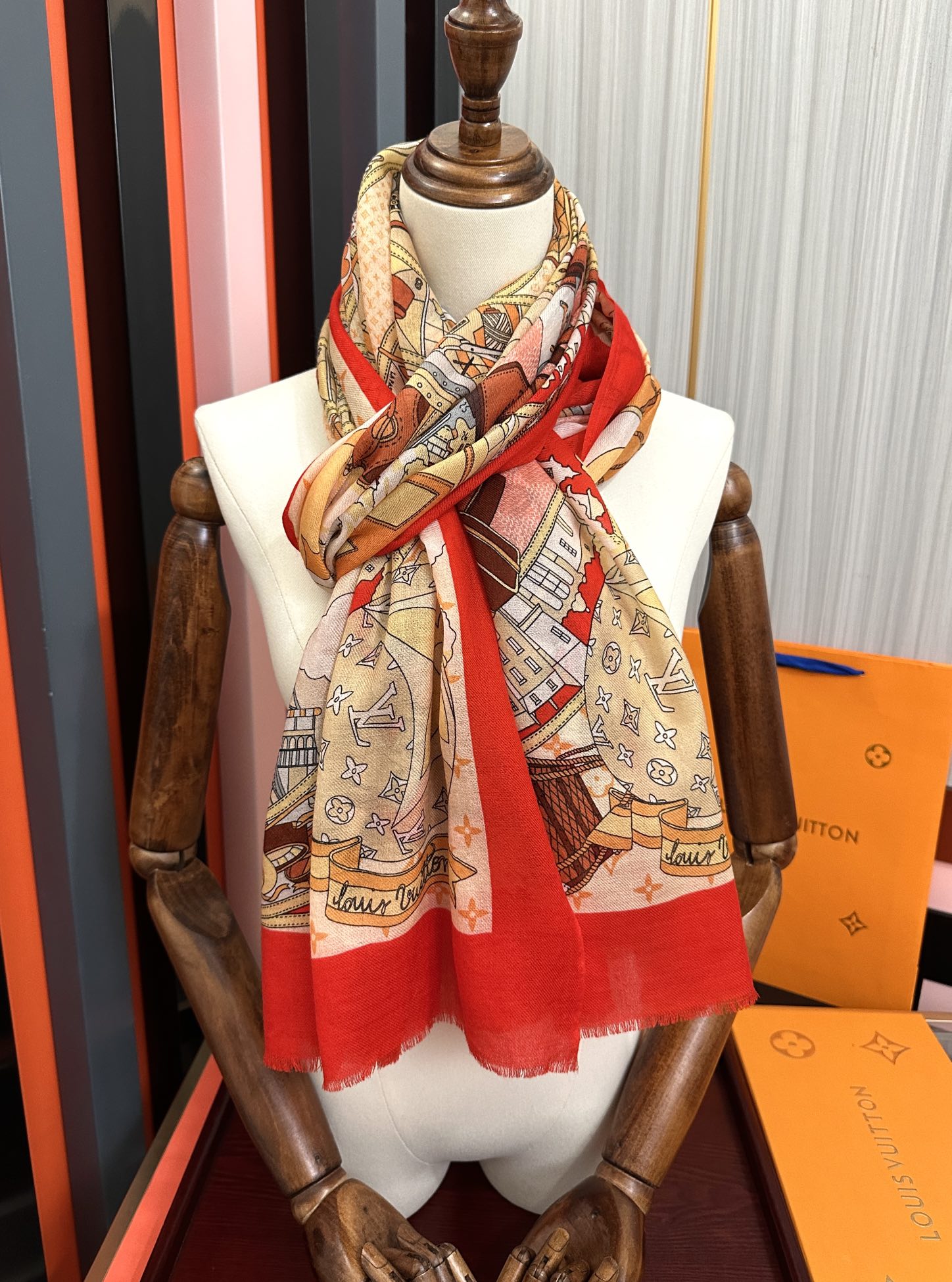 。LvZG最新款2025 重磅推荐[爱心]顶级高端设计太美了[啤酒]真心赞👍【戒指绒长巾】😘💍实物真心美