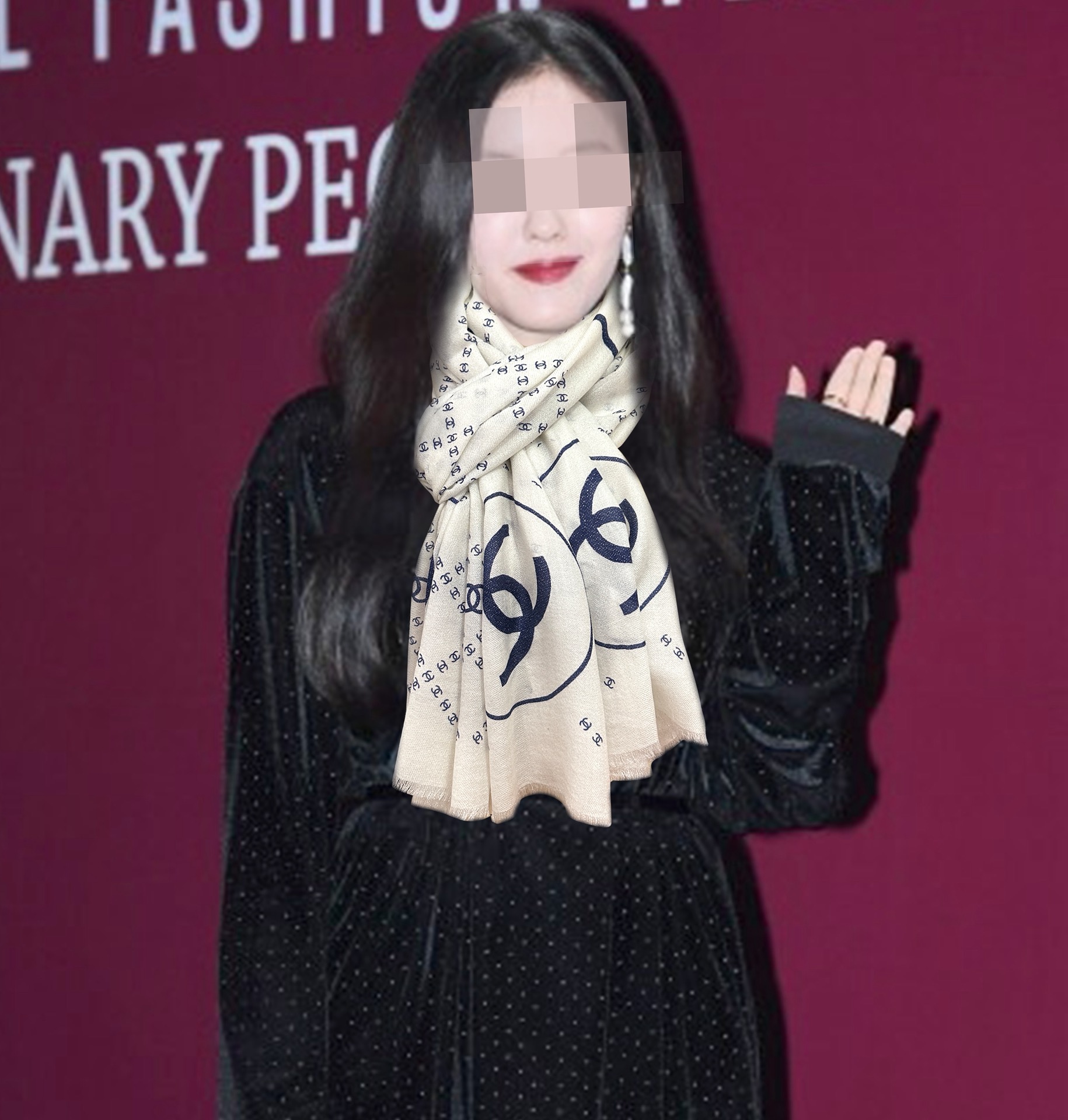 上新。小香 银丝2025 最新款[吃瓜]闪闪发光[咖啡]顶级设计太美了，真心赞👍【羊绒绒长巾】😘💍实物真