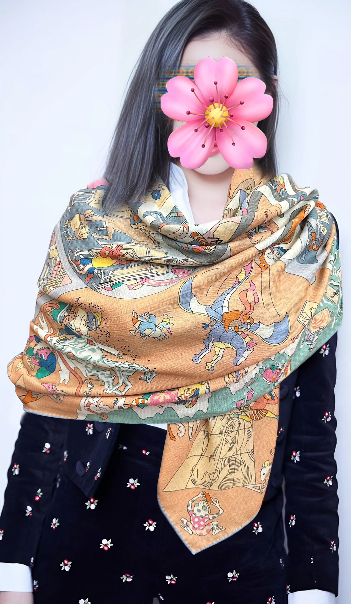 上新 。爱马仕 【马术学院】[嘴唇]今年最新款 140双面同色丝毛披肩这款爱马仕的经典单品展现强大而迷人