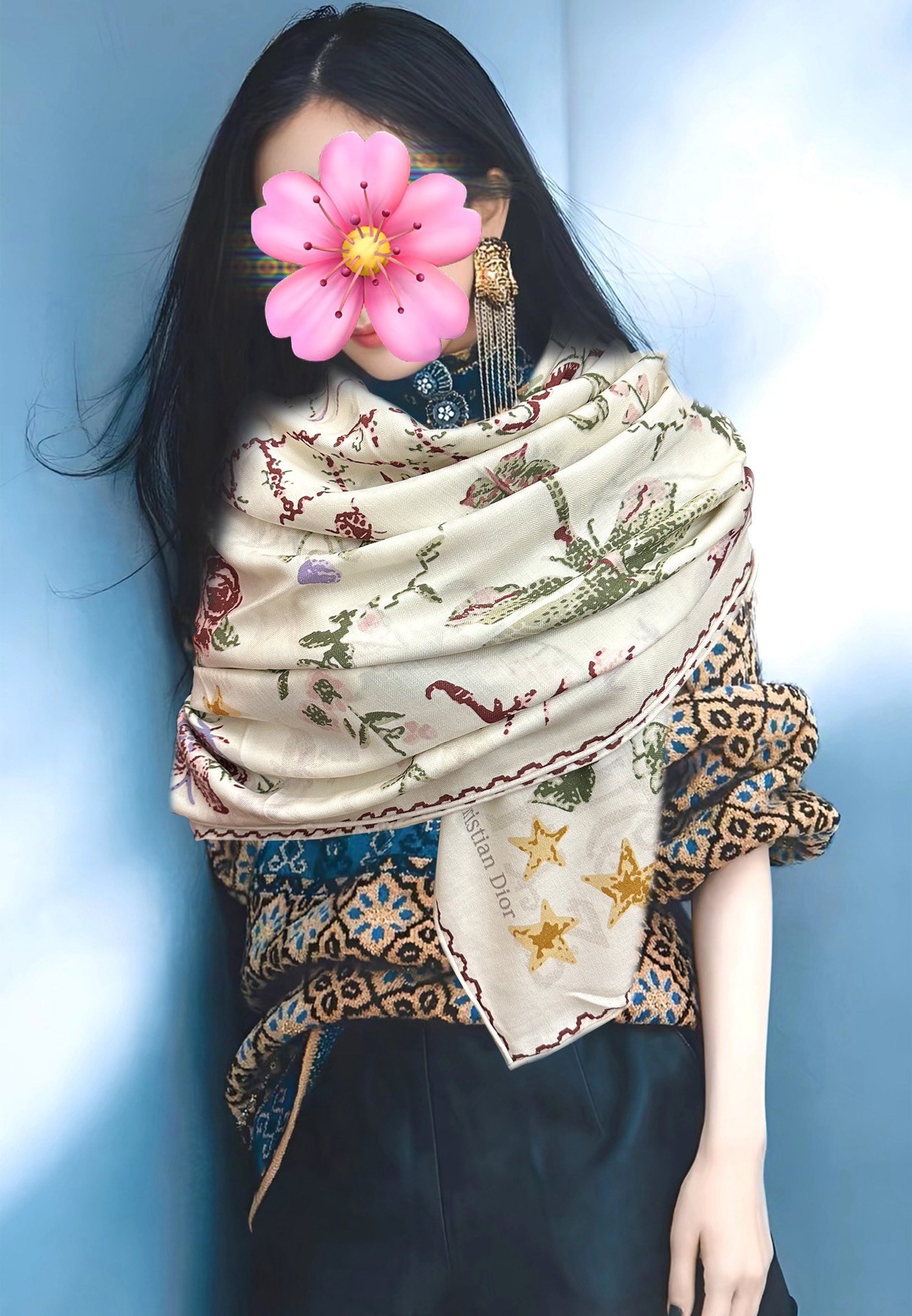 上新❤️迪奥 ZG同步【双面同色】经典优雅[礼物]~气质到骨子里[色]新一季的面料超高级，真心超级柔软，