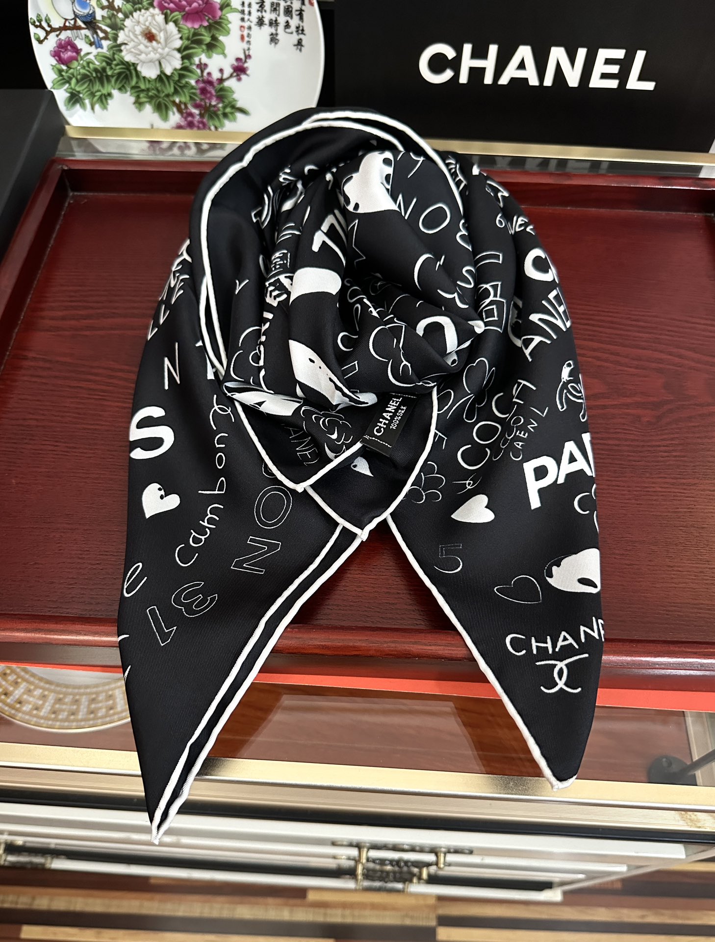 。香奈儿【18mm双面同色】浪漫爱情重磅推荐[色]真的超级爱的款式❤️Love,真情永在[得意]一条印有