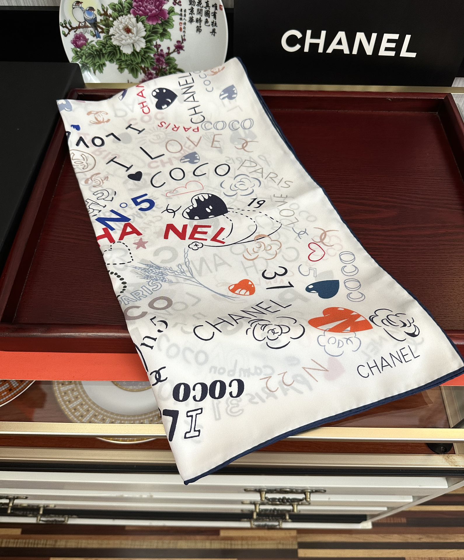 。香奈儿【18mm双面同色】浪漫爱情重磅推荐[色]真的超级爱的款式❤️Love,真情永在[得意]一条印有