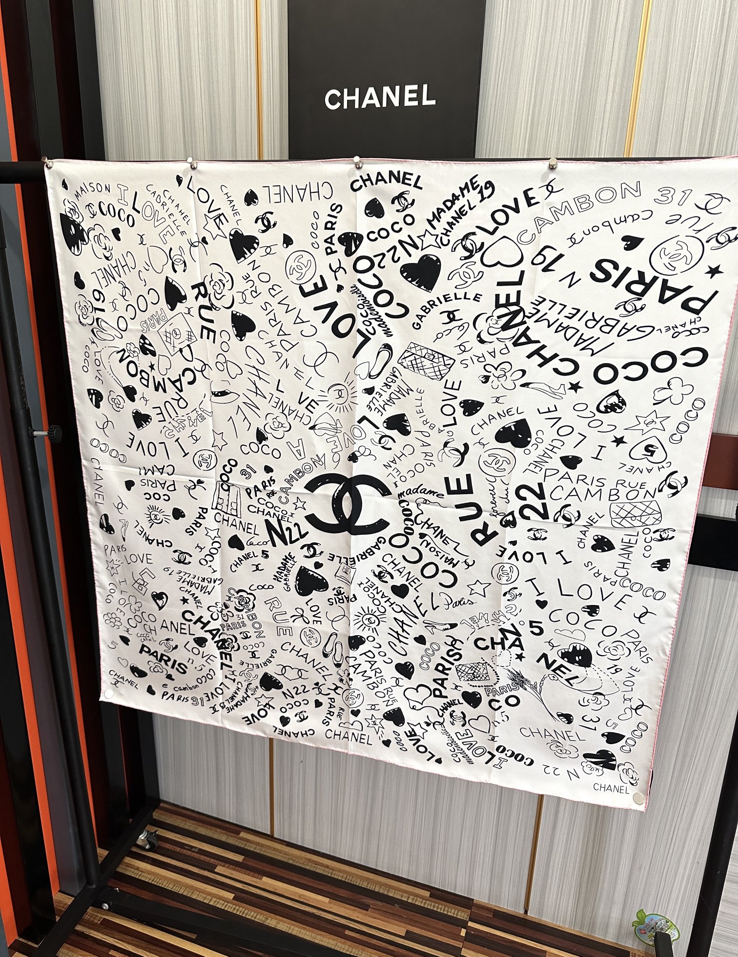 。香奈儿【18mm双面同色】浪漫爱情重磅推荐[色]真的超级爱的款式❤️Love,真情永在[得意]一条印有