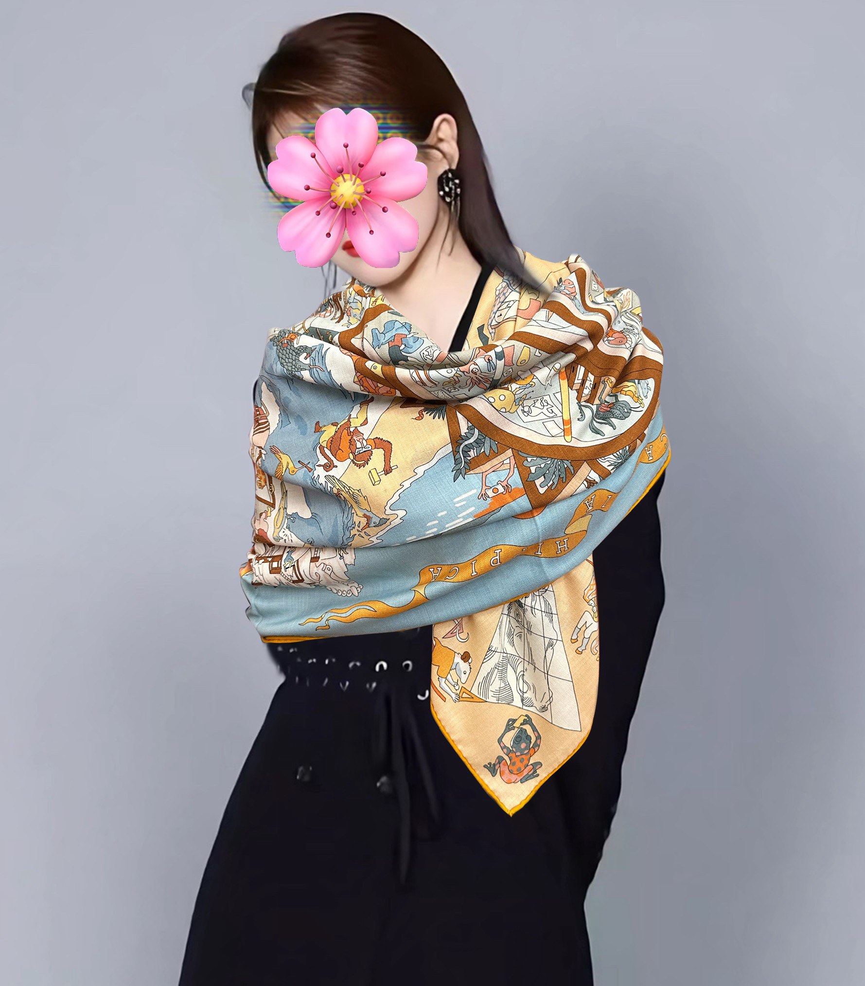 NO:704438,New Hermès [Equestrian Academy] [Lip] This year's latest 140 double-sided silk wool shawl of the same color. This Hermès classic item shows the essence of powerful and charming femininity [Proud] This 140 square scarf is new [Rose] Interprets unlimited emotions and freedom [Gift] Writes personal narrative in a different way. Made in France Designer Jan Bajtlik (Jan Bajtlik) Since this square scarf is hand-rolled, the size may be slightly different  Size 135x135 Material 30% mulberry silk 70% velvet, 3 colors high version scarf, high version scarf, hermes, shawls19860909上新 爱马仕【马术学院】[嘴唇]今年最新款 140双面同色丝毛披肩这款爱马仕的经典单品展现强大而迷人的女性魅力精髓[得意]此140方巾推陈出新[玫瑰]诠释无限的情感和自由[礼物]以别样方式书写个性叙事 法国制造 设计师扬·巴吉特里可（Jan Bajtlik） 由于这款方巾采用手工卷边,尺寸或会略有不同 尺寸135x135 材质30桑蚕丝70丝绒,3色高版本围巾,高版本围巾,hermes,shawls,scarf