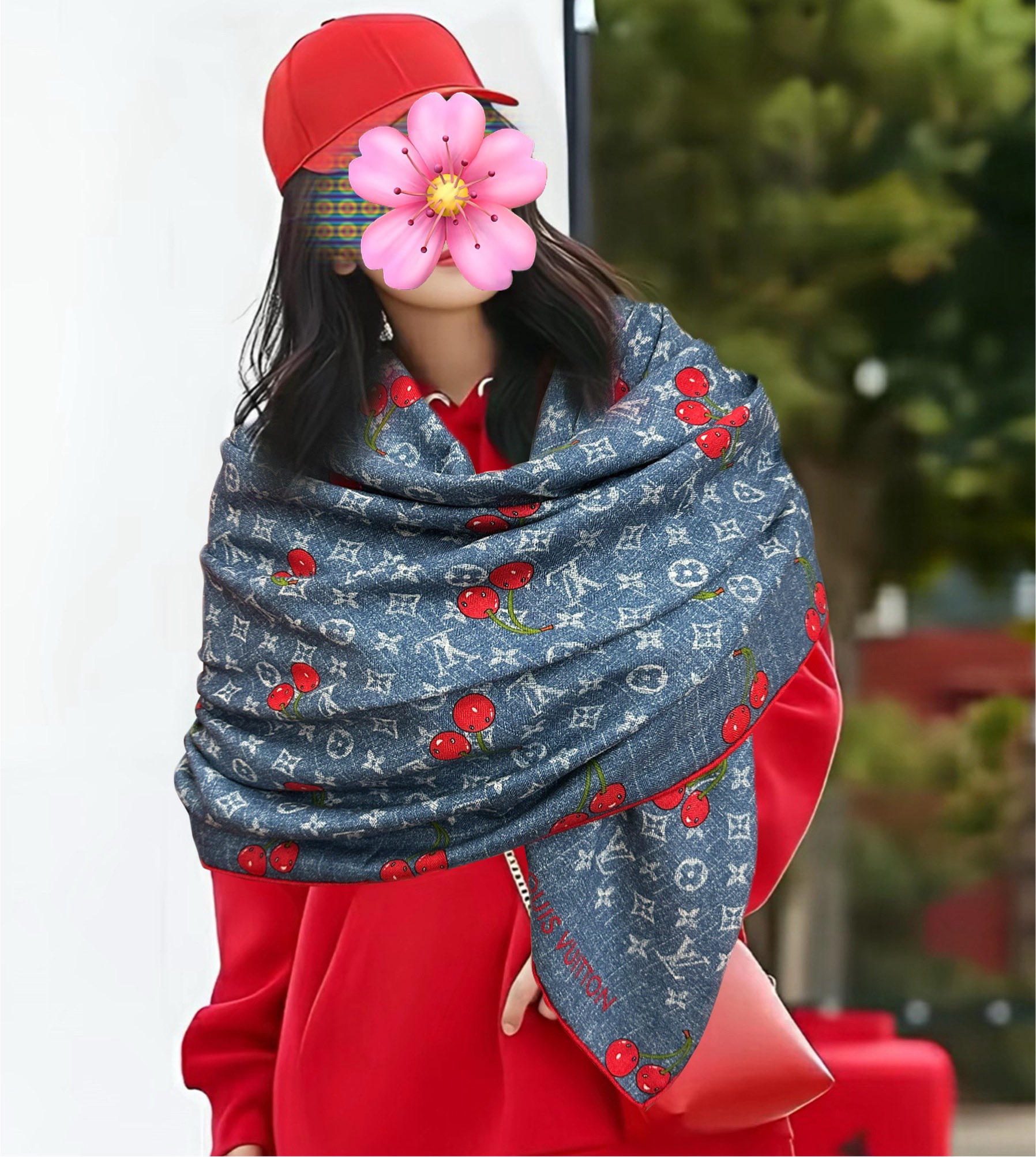 Louis Vuitton LV 2025双面同色樱桃 优雅 ~气质到骨子里 新一季的面料超高级