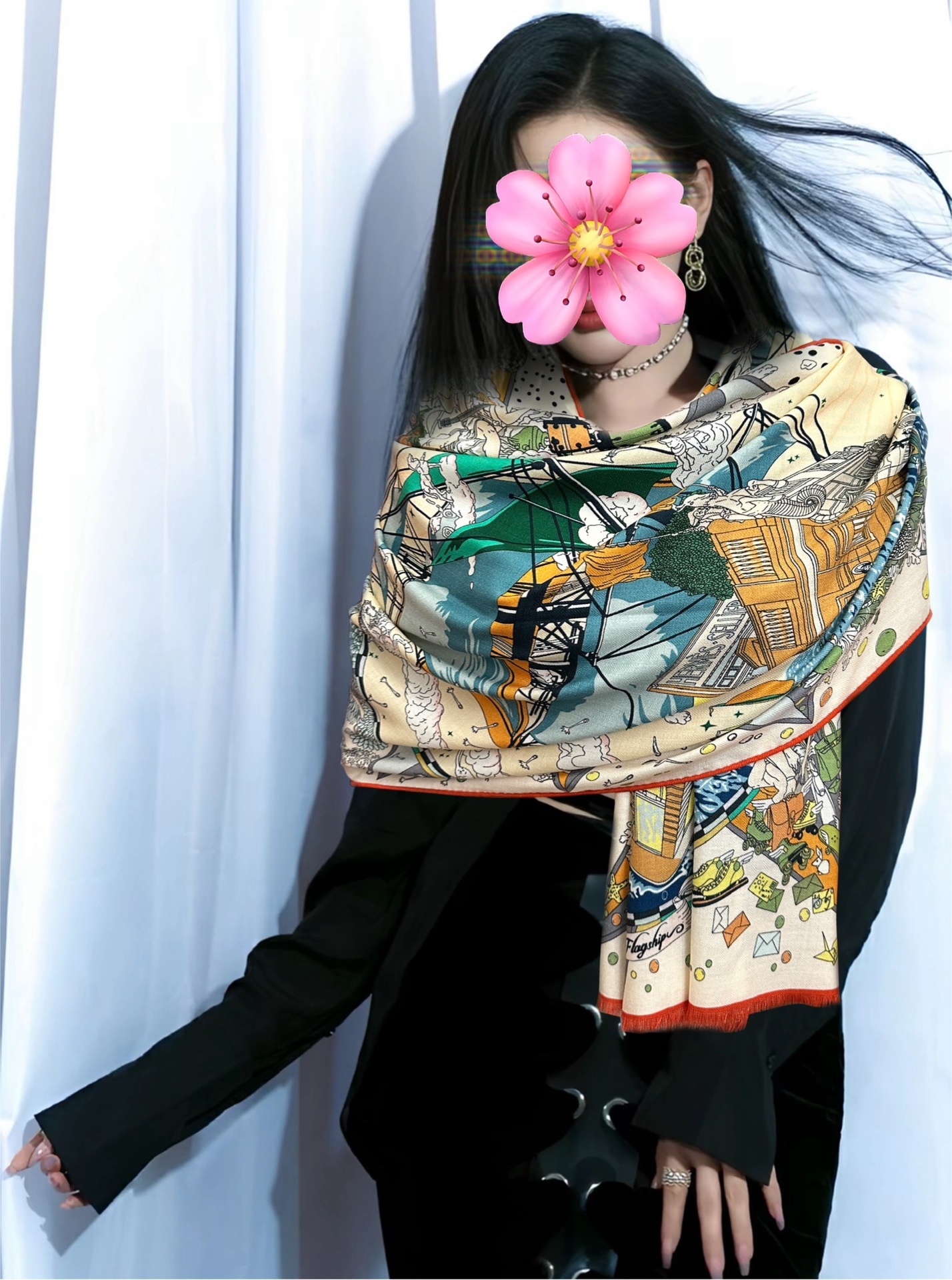 Hermès 新款爱马仕 2050双面同色【一帆风顺】太美了 下手一定要快 四季都可以用 真心美的让人非常非上身效果简直美翻了 品质非常完美 整个围巾给人气场的同时又非常 秀丽 绝对值得入手的新款 实物一拿到就会庆幸自己是女人的绝美好货 尺寸：65x185