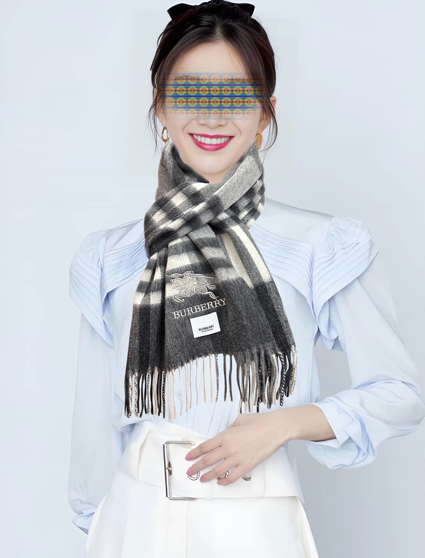 Burberry 125%羊绒 巴宝莉2026 最 【采用内蒙古山羊绒】 围巾‼ 太美了 让人耳目一新的感觉 手感柔软舒适