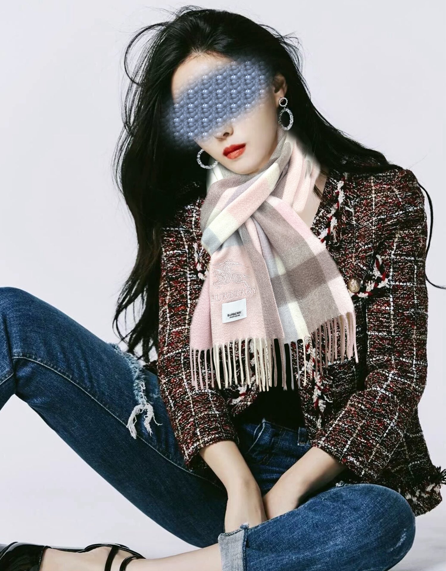 Burberry 125%山羊绒 2026 巴宝莉【刺绣战马】采用内蒙古 山羊绒 最新款男女通用 重磅推荐 的格子