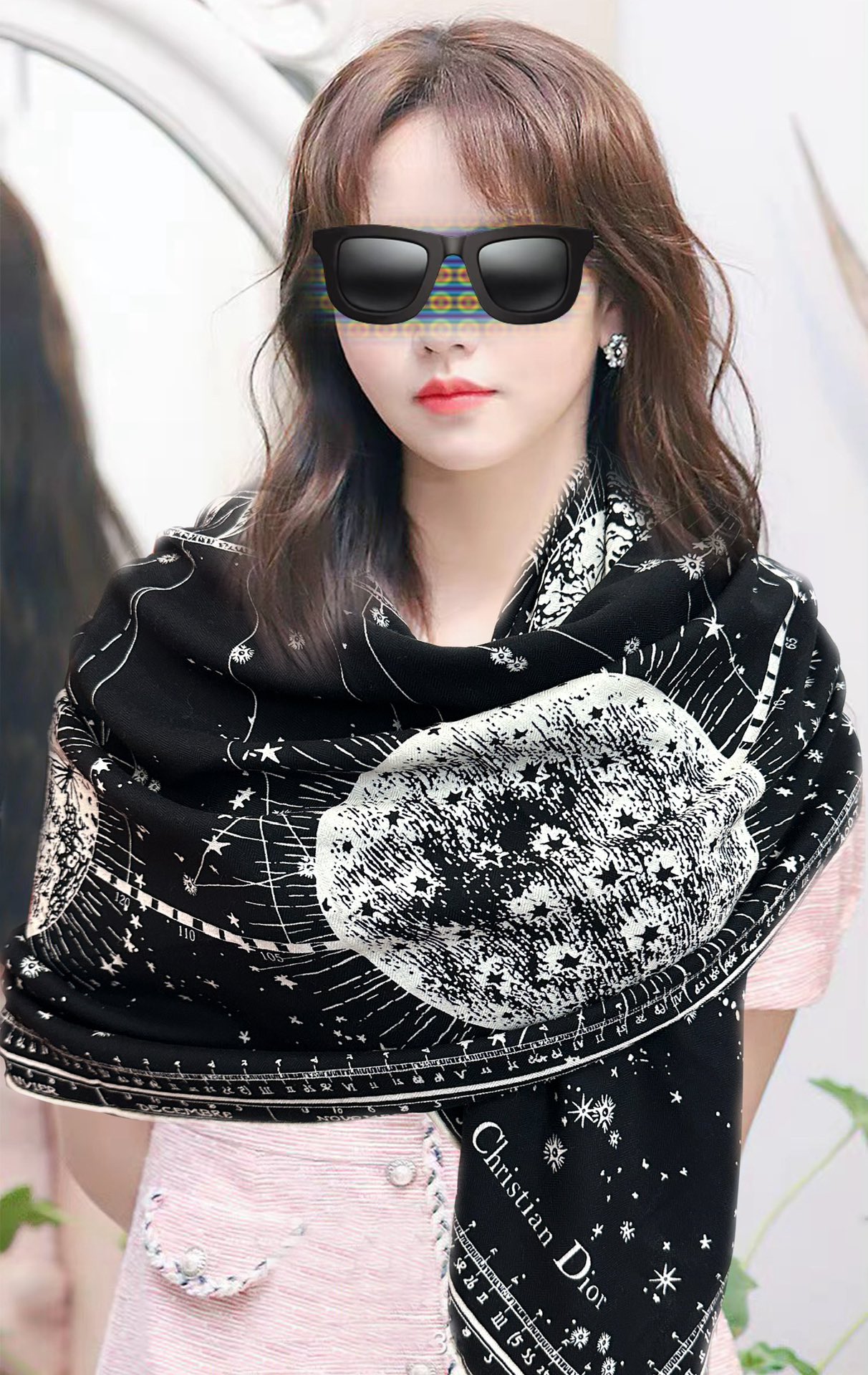 上新❤️2026迪奥 【双面同色地球图案】经典优雅[礼物]~气质到骨子里[色]新一季的面料超高级，真心超