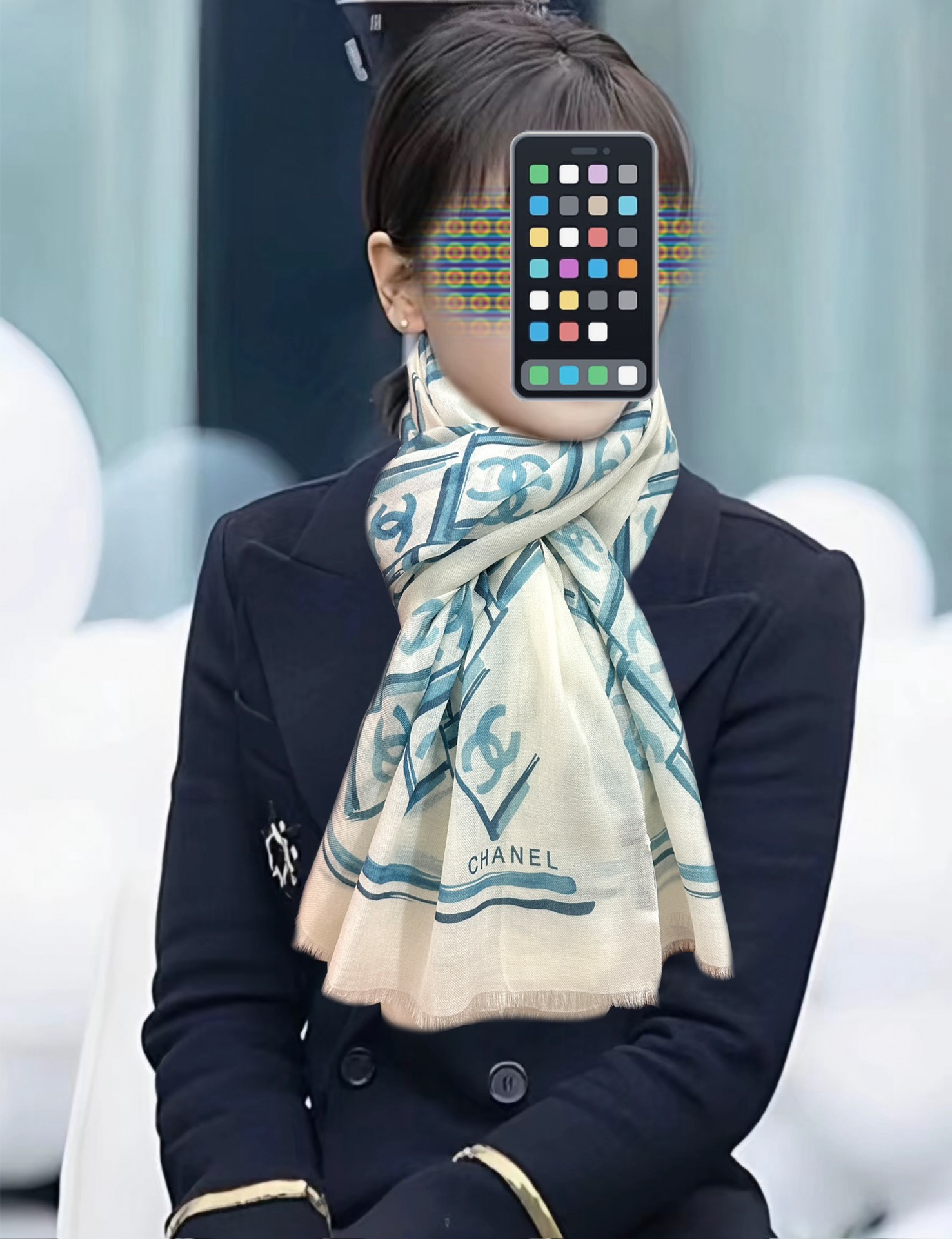 NO:728454,New model Xiaoxiang 2025 latest model [love] I really like [double c cashmere long scarf] is really beautiful in kind. The shawl is equipped with printing. No matter the design and printing, the details are in place. It can be seen that the whole scarf gives people aura and is very delicate at the same time. High-end VIP recommendation is definitely worth buying. Size 100xcm, material cashmere high version scarf, high version scarf, shawls19860909新款 小香2025最新款[爱心]真心赞【双c羊绒长巾】实物真心美 披肩配以印花无论设计喷绘都是非常到位细节都可见整个围巾给人气场的同时又非常精致高端VIP推荐绝对值得入手尺寸100xcm,材质羊绒高版本围巾,高版本围巾,shawls,scarf