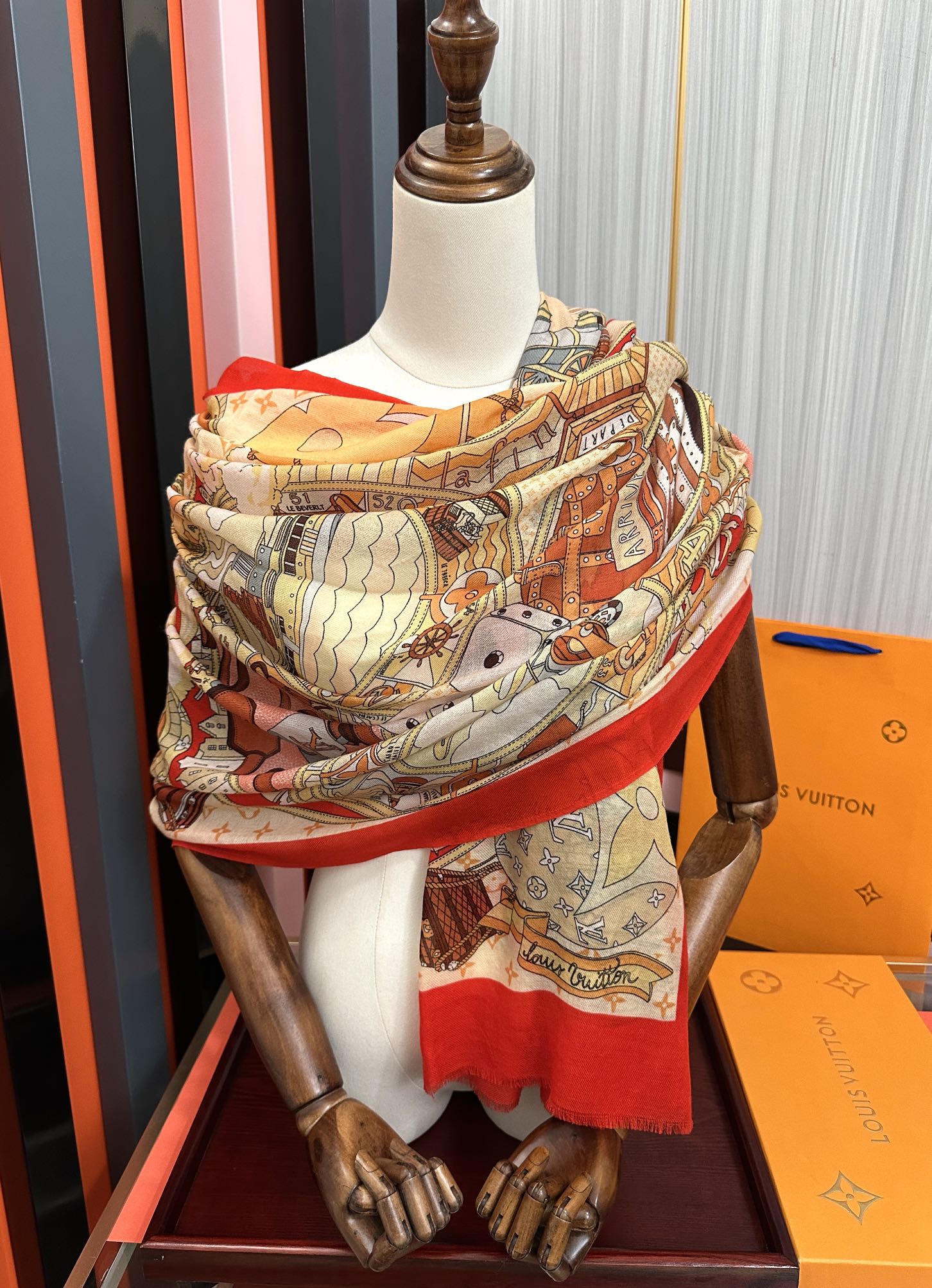 。LvZG最新款2026 重磅推荐[爱心]顶级高端设计太美了[啤酒]真心赞👍【戒指绒长巾】😘💍实物真心美