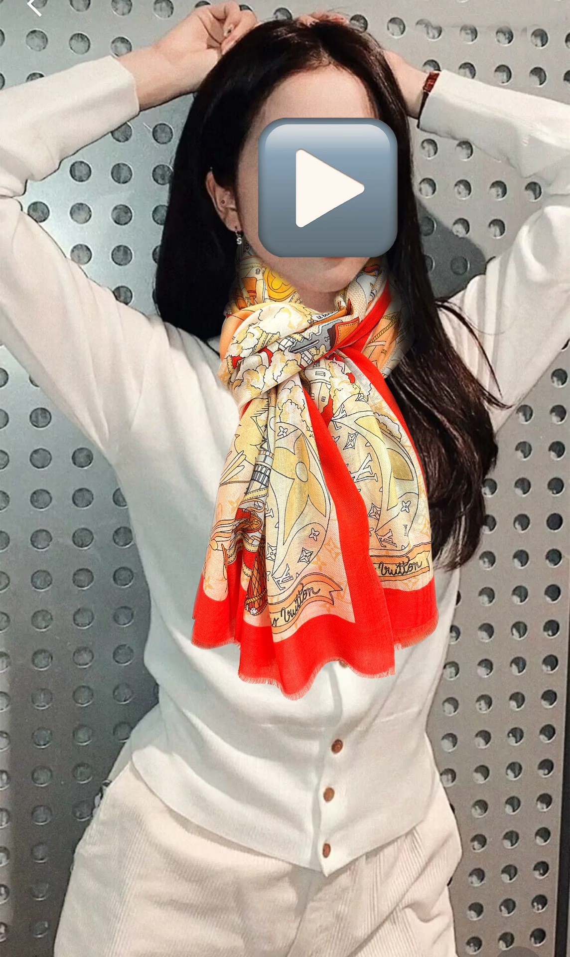 。LvZG最新款2026 重磅推荐[爱心]顶级高端设计太美了[啤酒]真心赞👍【戒指绒长巾】😘💍实物真心美