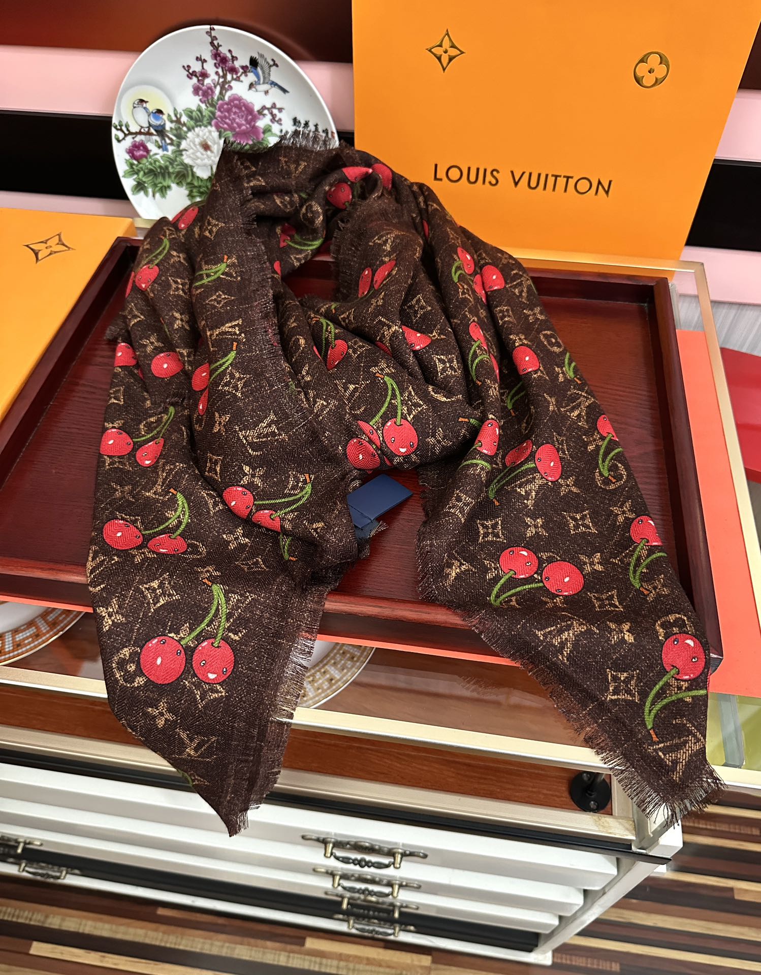 上新❤️LV 2026【双面同色樱桃🍒】经典优雅[礼物]~气质到骨子里[色]新一季的面料超高级，真心超级