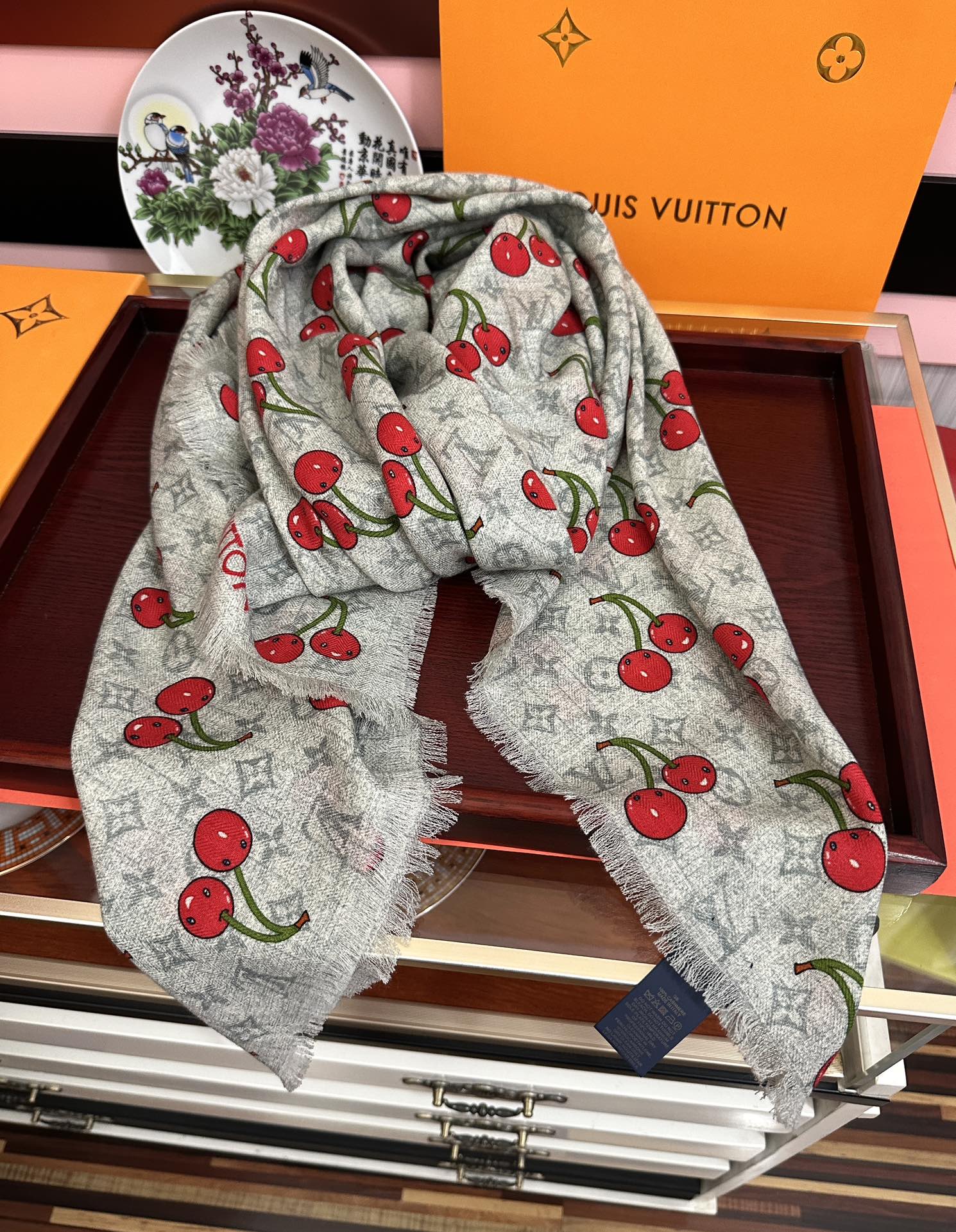 上新❤️LV 2026【双面同色樱桃🍒】经典优雅[礼物]~气质到骨子里[色]新一季的面料超高级，真心超级