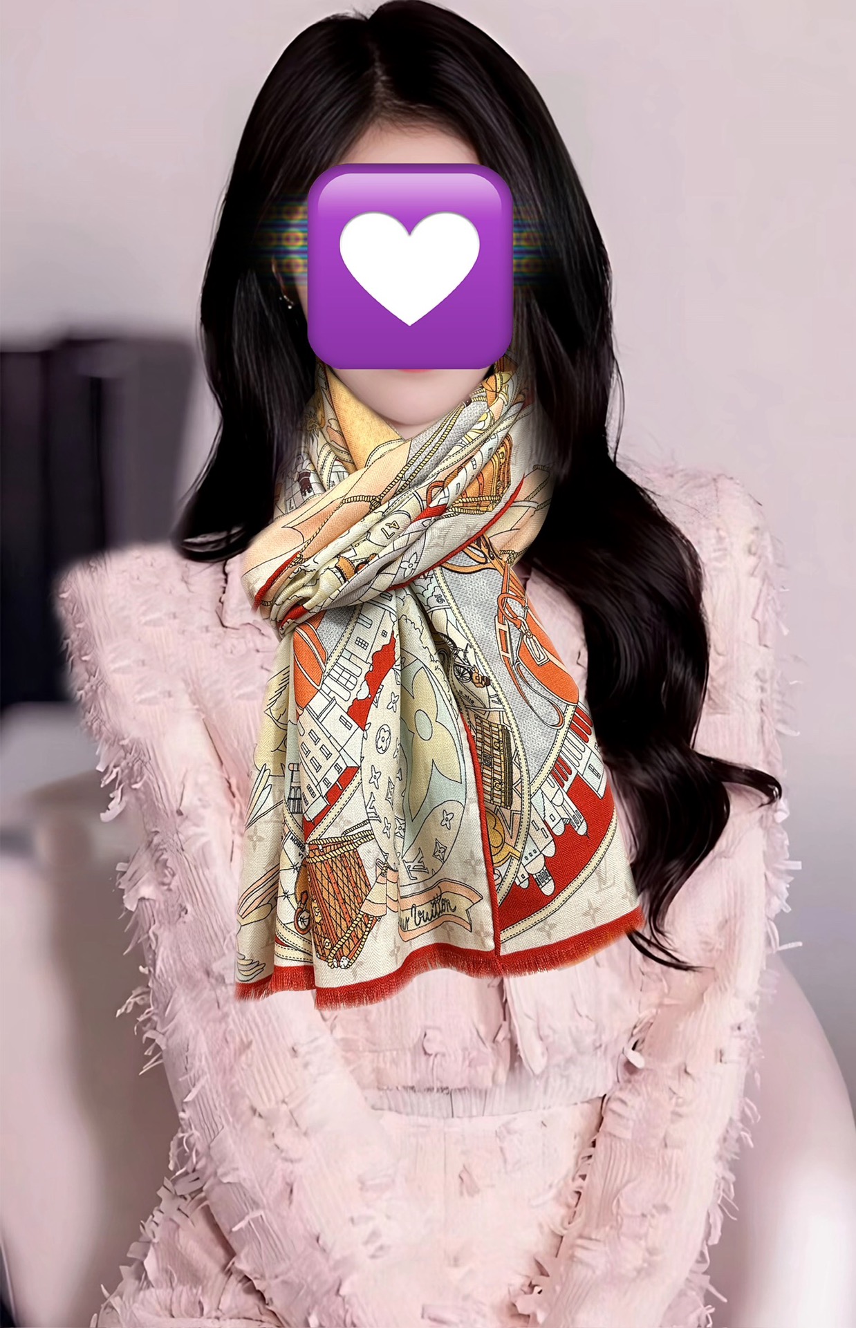 NO:728472,New LV2016 high quality [double-sided same color] a must-have for girls [Proud] Looks good no matter how you wear it [Color] Fashionable and so beautiful [Eat Melon] Be sure to get started quickly [Lip] Can be used in all seasons [Seduce] It is really beautiful and makes people feel very off-top. The quality is perfect. The whole scarf gives people an aura and at the same time is very delicate and beautiful. It is definitely worth buying. Once you get the actual product, you will be glad that you are a beautiful product for women.  Size 65x, material cashmere 2 colors high version scarf, high version scarf, louis vuitton19860909新款LV2016高品质【双面同色】女生必备款[得意]随便怎么围都好看[色]大气时尚 太美了[吃瓜]下手一定要快[嘴唇]四季都可以用[勾引]真心美的让人非常非上身效果简直美翻了 品质非常完美整个围巾给人气场的同时又非常精致秀丽绝对值得入手的新款实物一拿到就会庆幸自己是女人的绝美好货 尺寸65x,材质羊绒2色高版本围巾,高版本围巾,louis vuitton,scarf