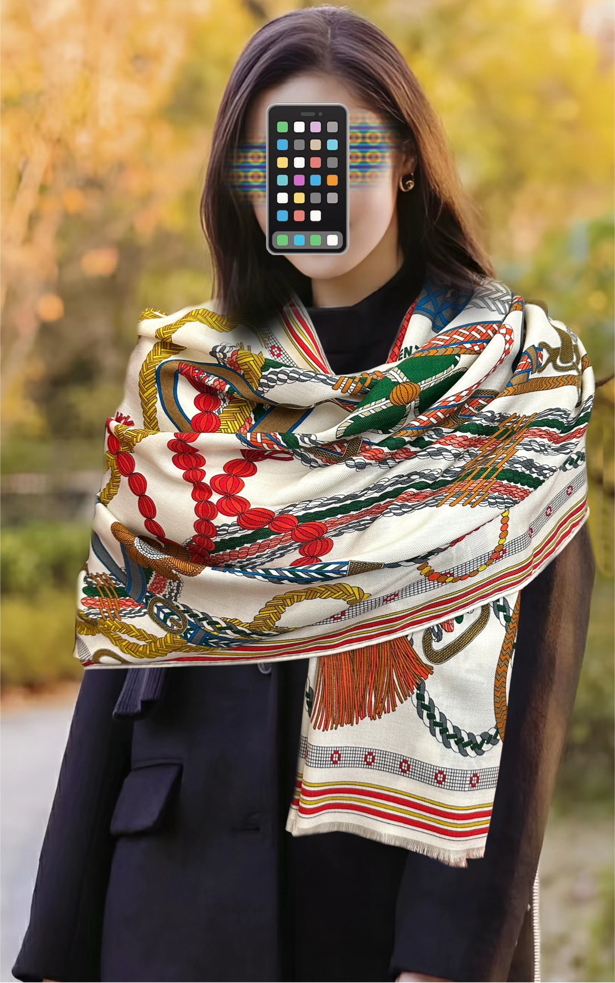 Hermès 新款2026 爱马仕 【双面同色】太美了 下手一定要快 四季都可以用 真心美的让人非常非上身效果简直美翻了 品质非常完美 整个围巾给人气场的同时又非常 秀丽 绝对值得入手的新款 实物一拿到就会庆幸自己是女人的绝美好货 尺寸：65x185