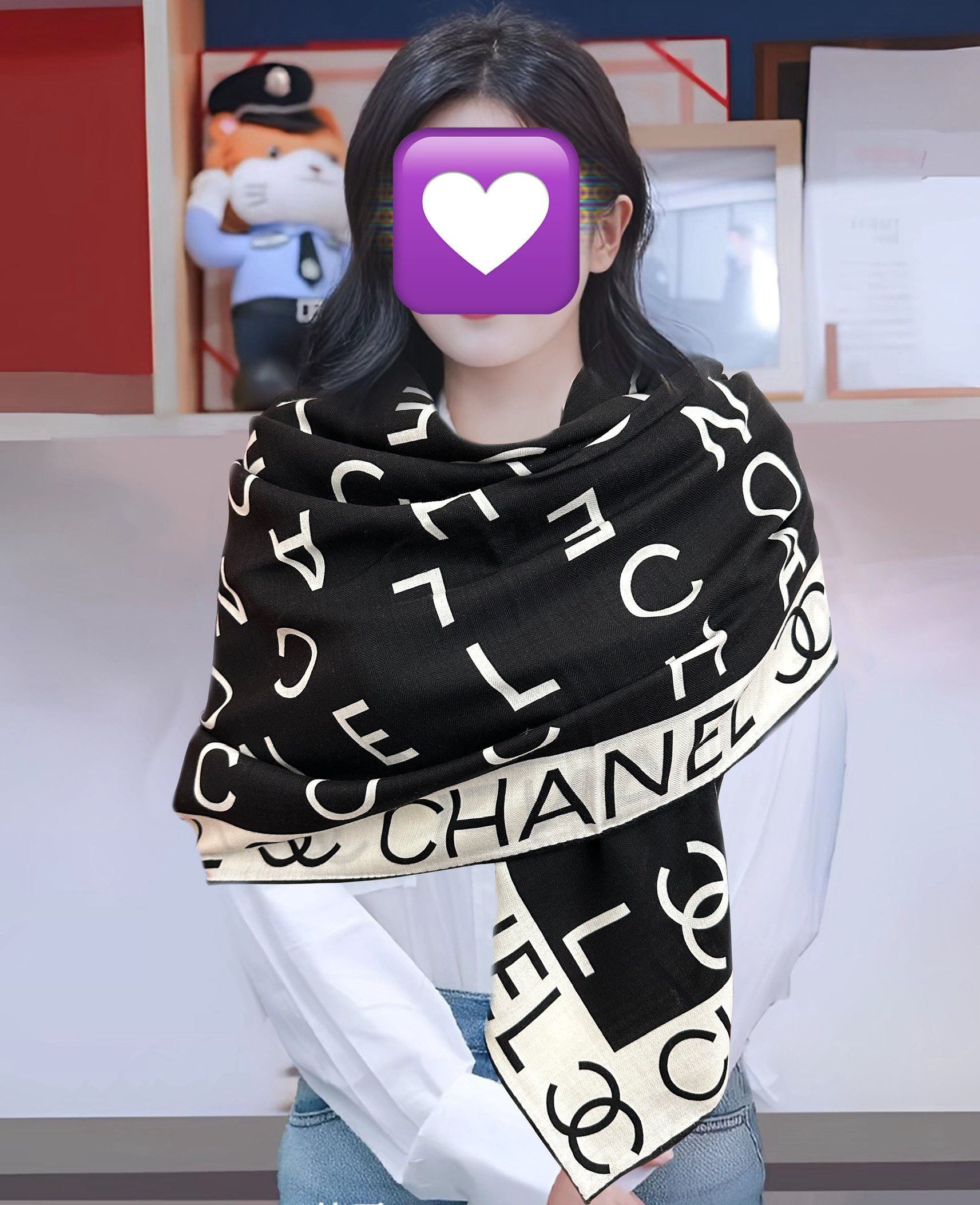Chanel 香奈儿 【双面同色】2026太美了 真心 柔软
