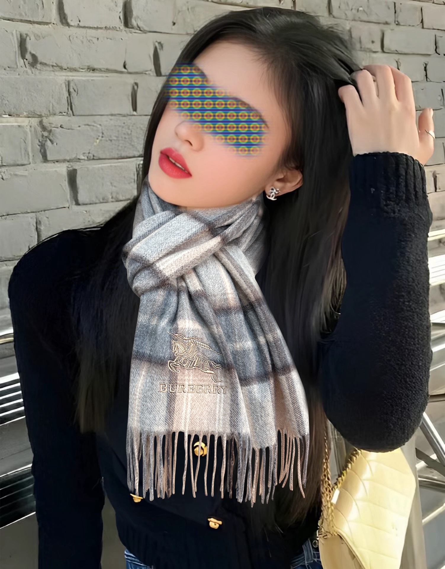 。85%山羊绒 水波纹  2026巴宝莉采用内蒙古顶级山羊绒，最新款男女通用情侣款👫重磅推荐💥 经典的格