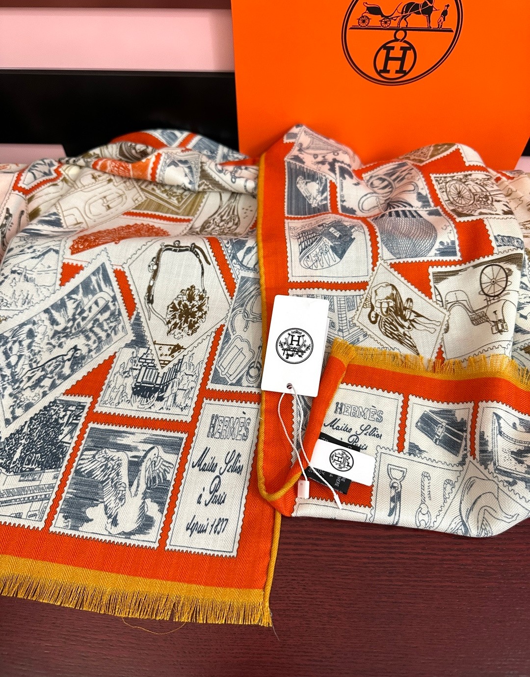 🆕 🔥2081 新款爱马仕🔥【双面同色 福宝邮集者】太美了[吃瓜]下手一定要快[嘴唇]四季都可以用[勾引]真心美的让人非