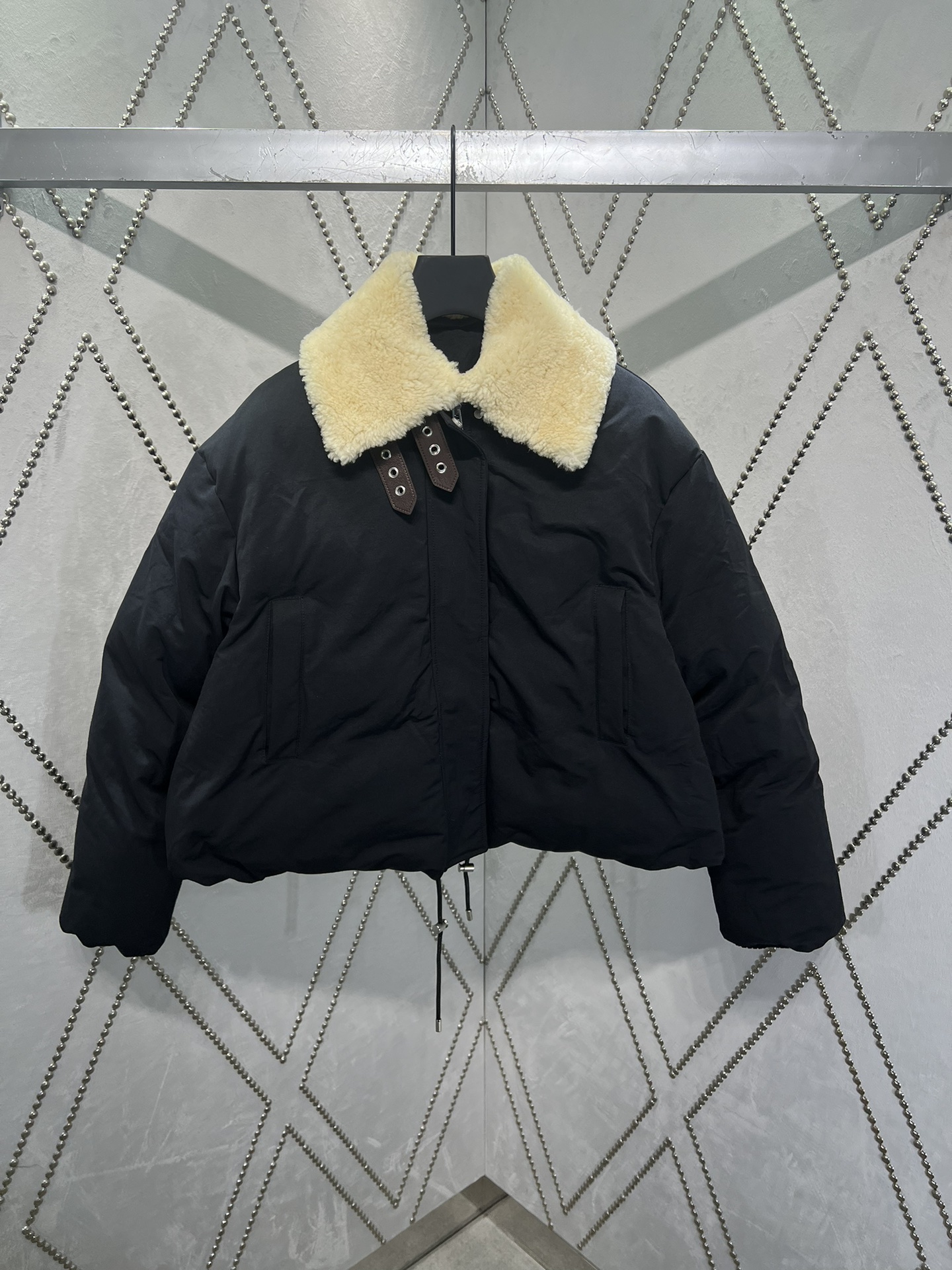 New Light-Weight Tech Cotton Jacket with Leather Details by CJCR 24SS for Women - 图片 1