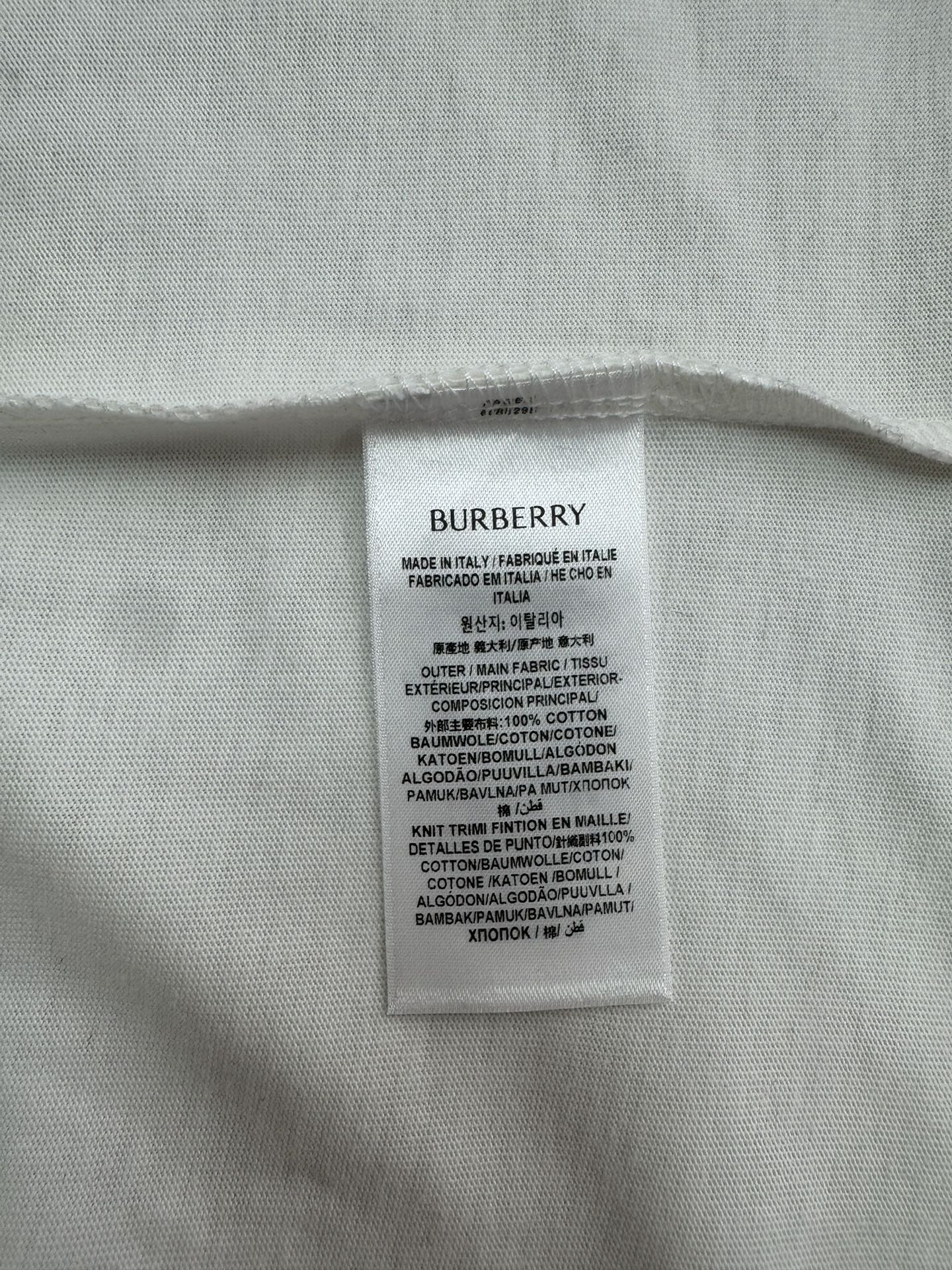 Burberry 巴宝莉 博柏利 T恤 FW25 马术骑士徽标格纹棉质