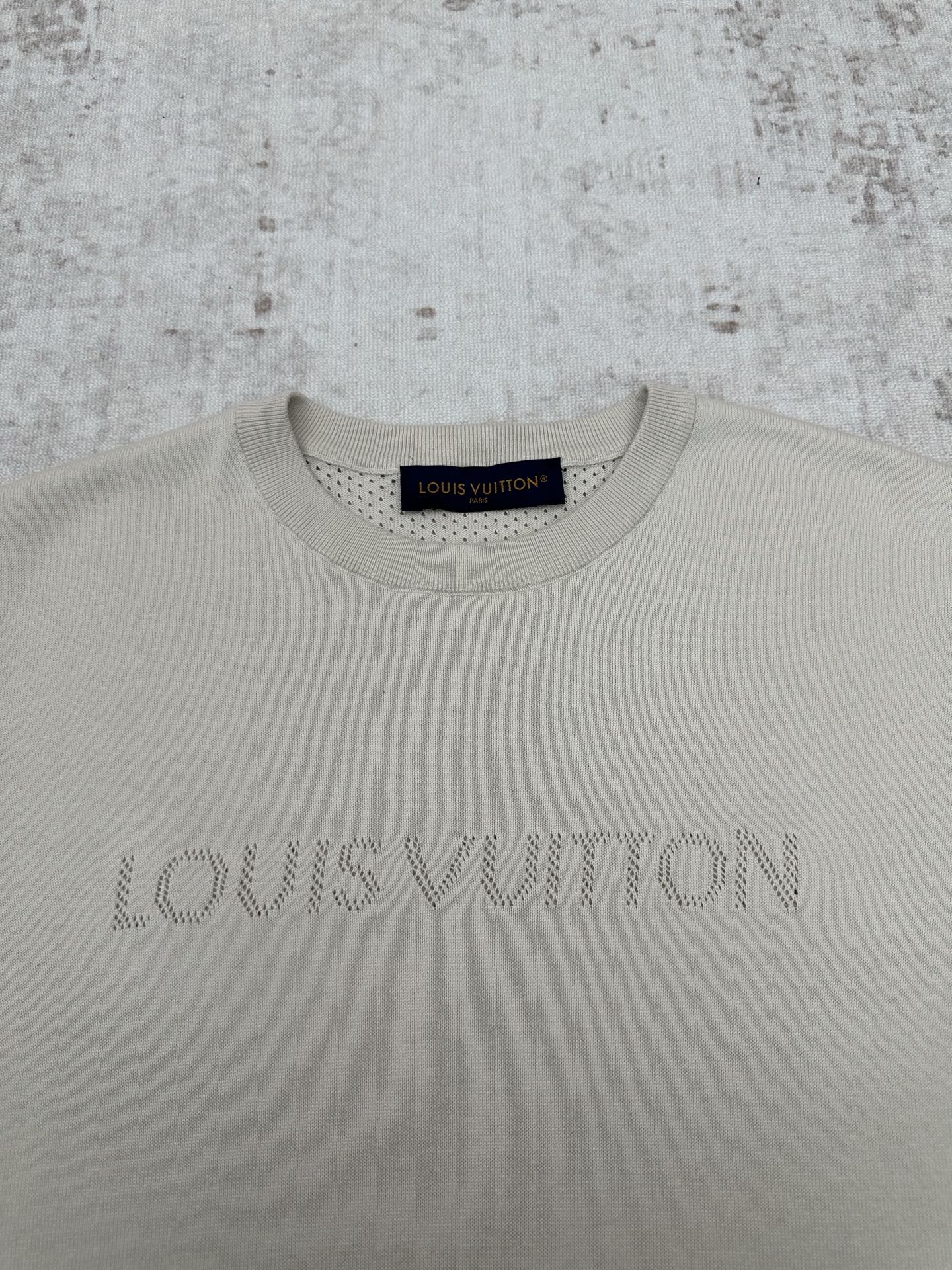 Louis Vuitton 驴家 网眼镂空短袖针织衫