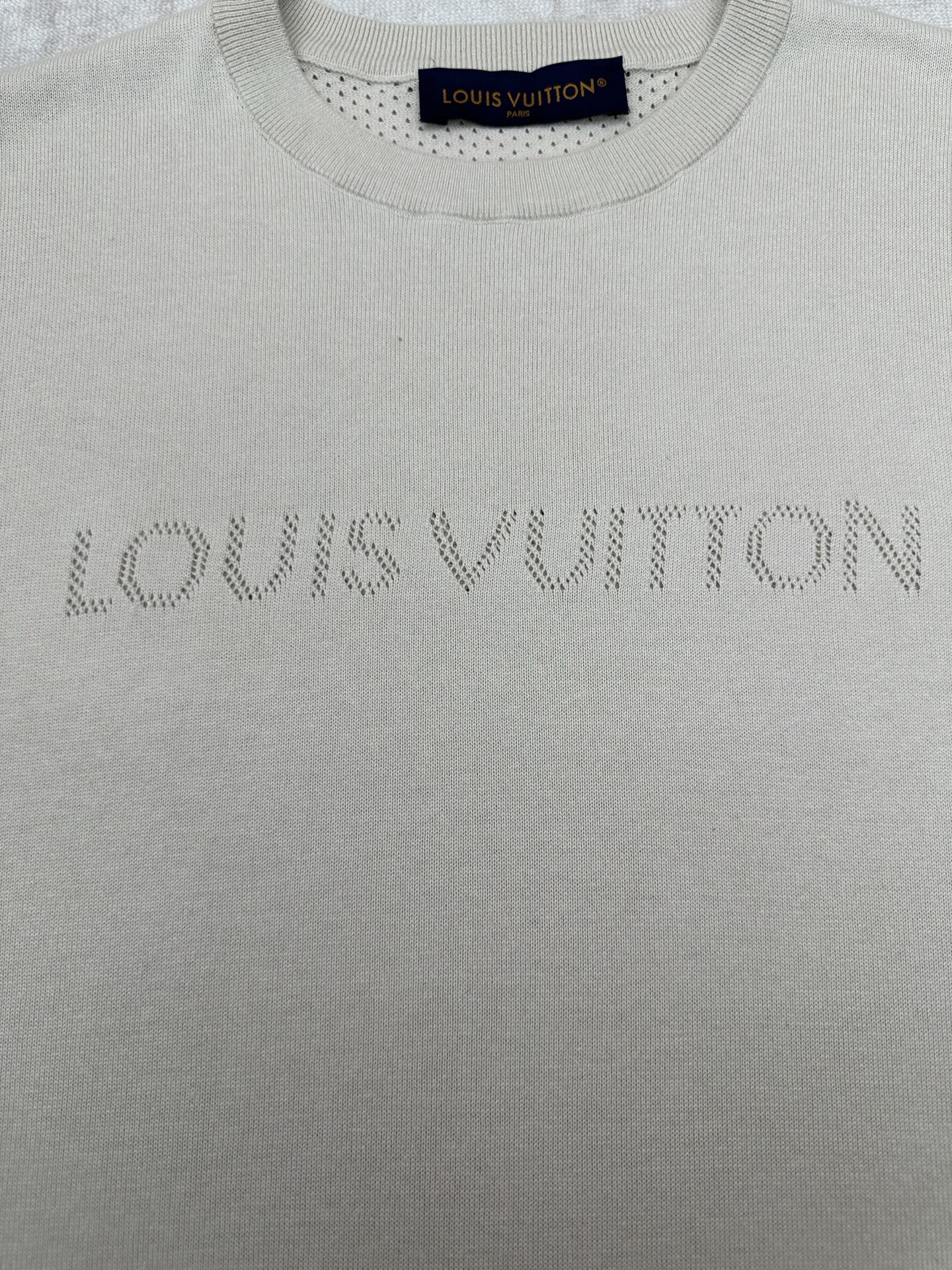 Louis Vuitton 驴家 网眼镂空短袖针织衫