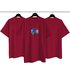 Balenciaga AAA+ Clothing T-Shirt Burgundy Red Combed Cotton Short Sleeve