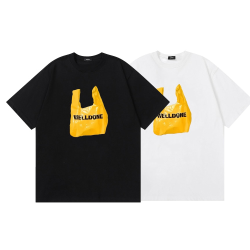 Welldone Cotton T-Shirt with Plastic Bag Print - Short Sleeve, Unisex 1 Welldone Cotton T-Shirt with Plastic Bag Print - Short Sleeve, Unisex