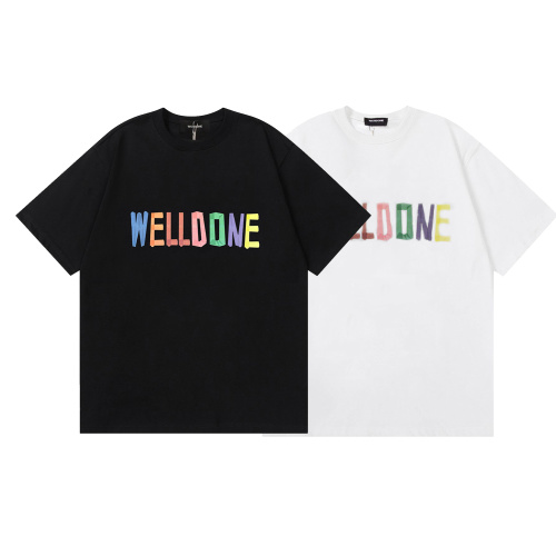 WE11DONE 25SS Multicolor Logo Print Short Sleeve Cotton T-Shirt 1 WE11DONE 25SS Multicolor Logo Print Short Sleeve Cotton T-Shirt