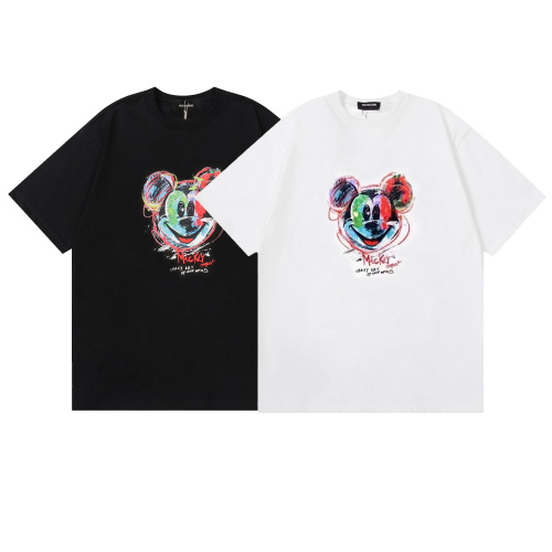 WE11DONE 25SS Colorful Mickey Print Short Sleeve T-Shirt for Men and Women 1 WE11DONE 25SS Colorful Mickey Print Short Sleeve T-Shirt for Men and Women