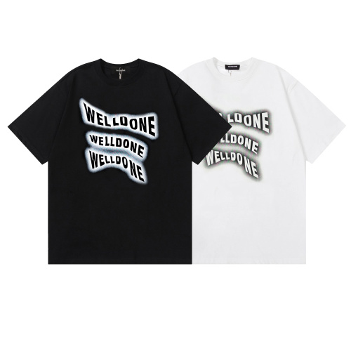WELLDONE T-shirt à Manches Courtes avec Logo Imprimé pour Homme et Femme 1 WELLDONE T-shirt à Manches Courtes avec Logo Imprimé pour Homme et Femme